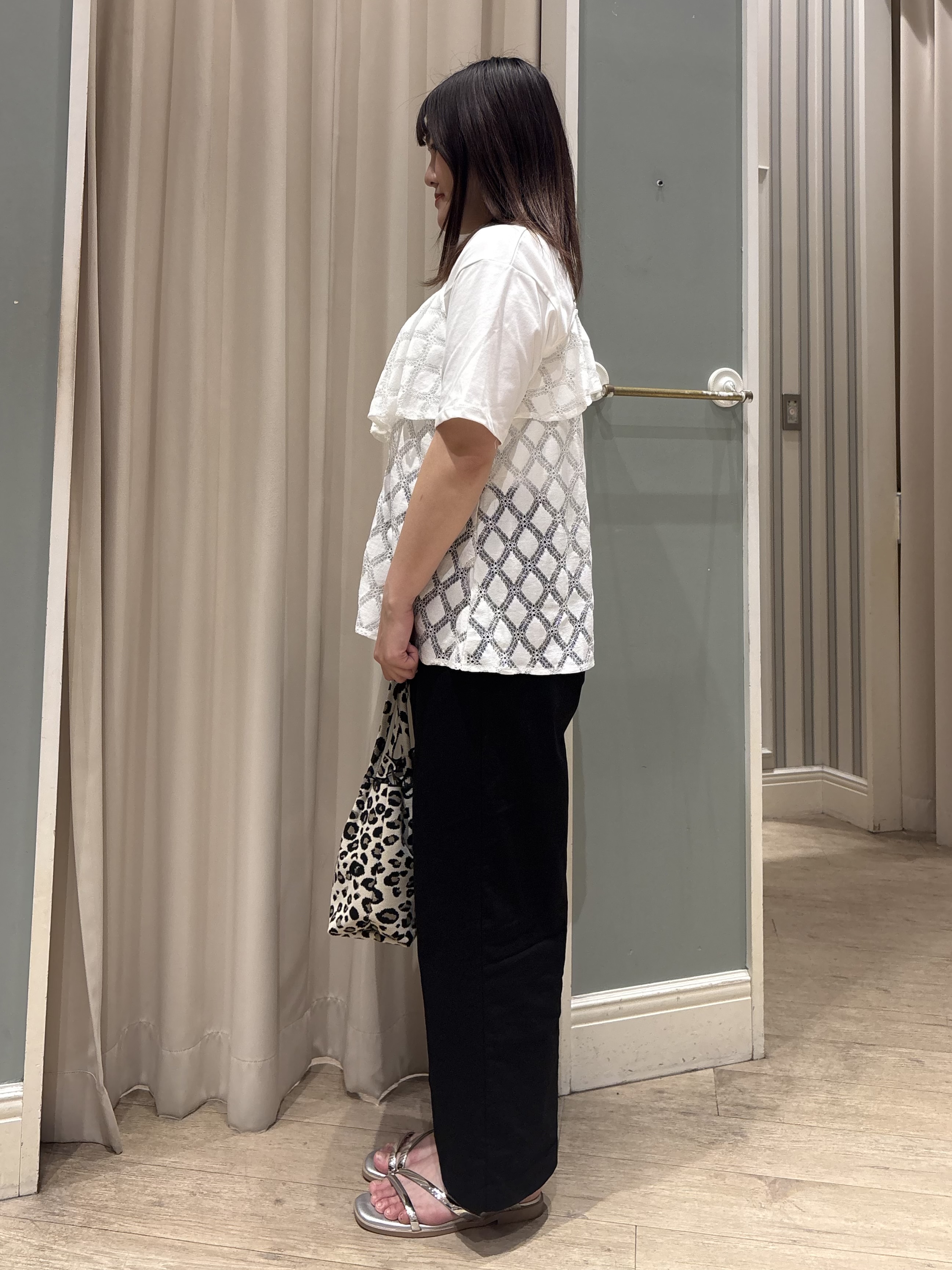 yuukaさんの「grove｜【UVカット/接触冷感】プリントアソート5分袖Tシャツ」を使ったコーディネート