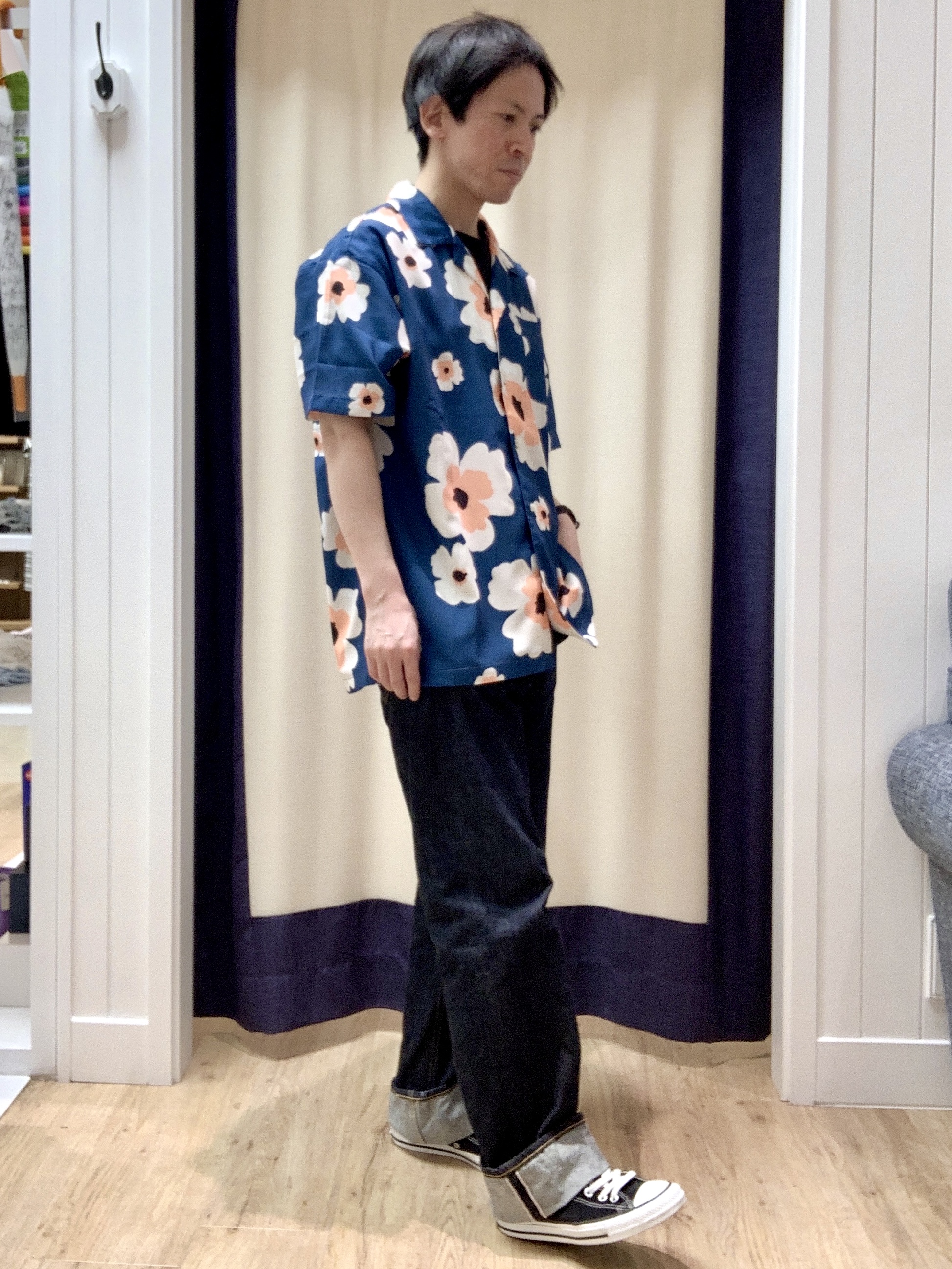 Takaさんの「Dessin｜【洗える】ボタニカル柄プリントシャツ」を使ったコーディネート
