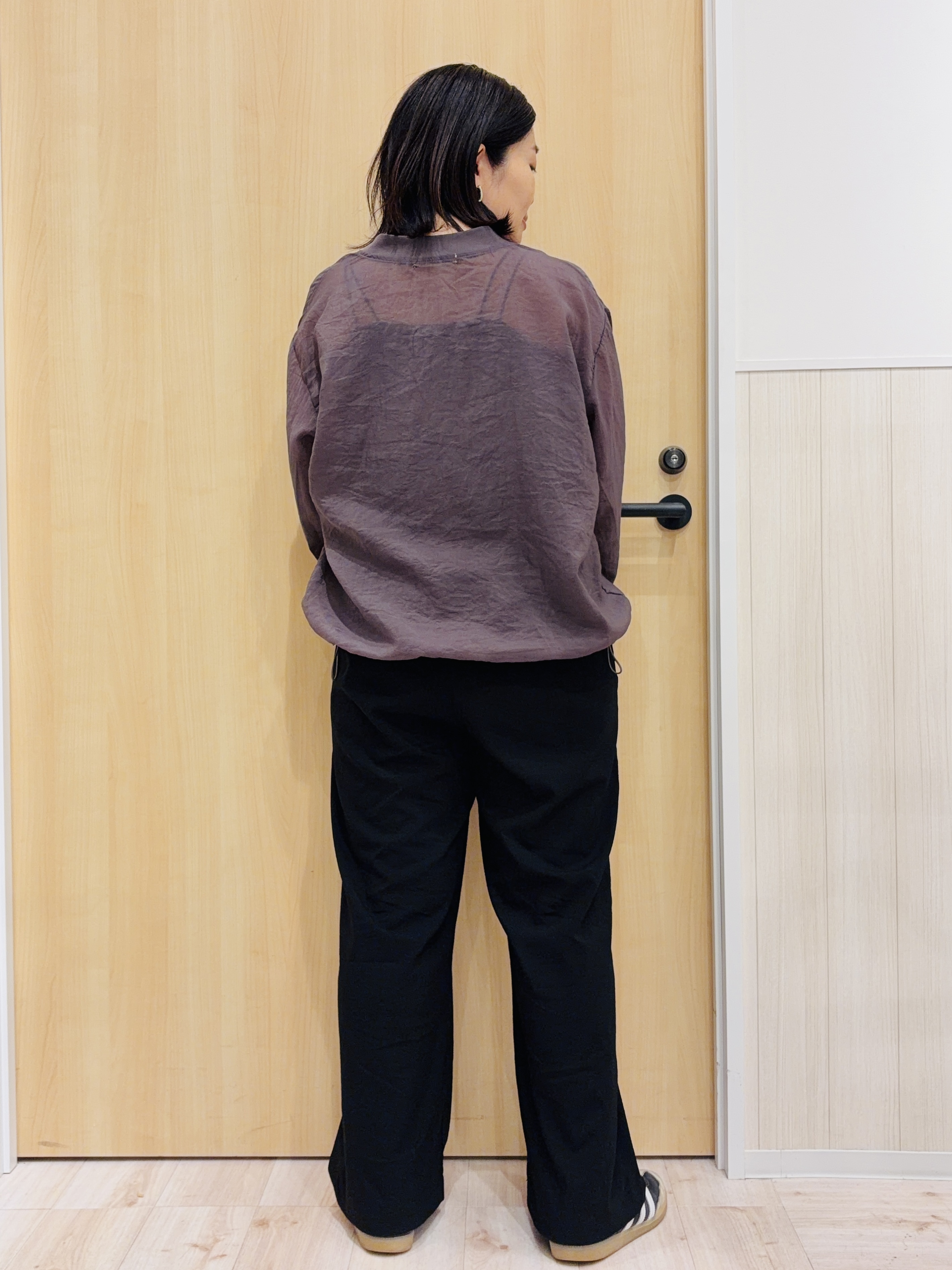すーさんの「SHOO･LA･RUE｜【S-LL/洗濯機可】夏に使える 程よい透け感のシアーブルゾン」を使ったコーディネート
