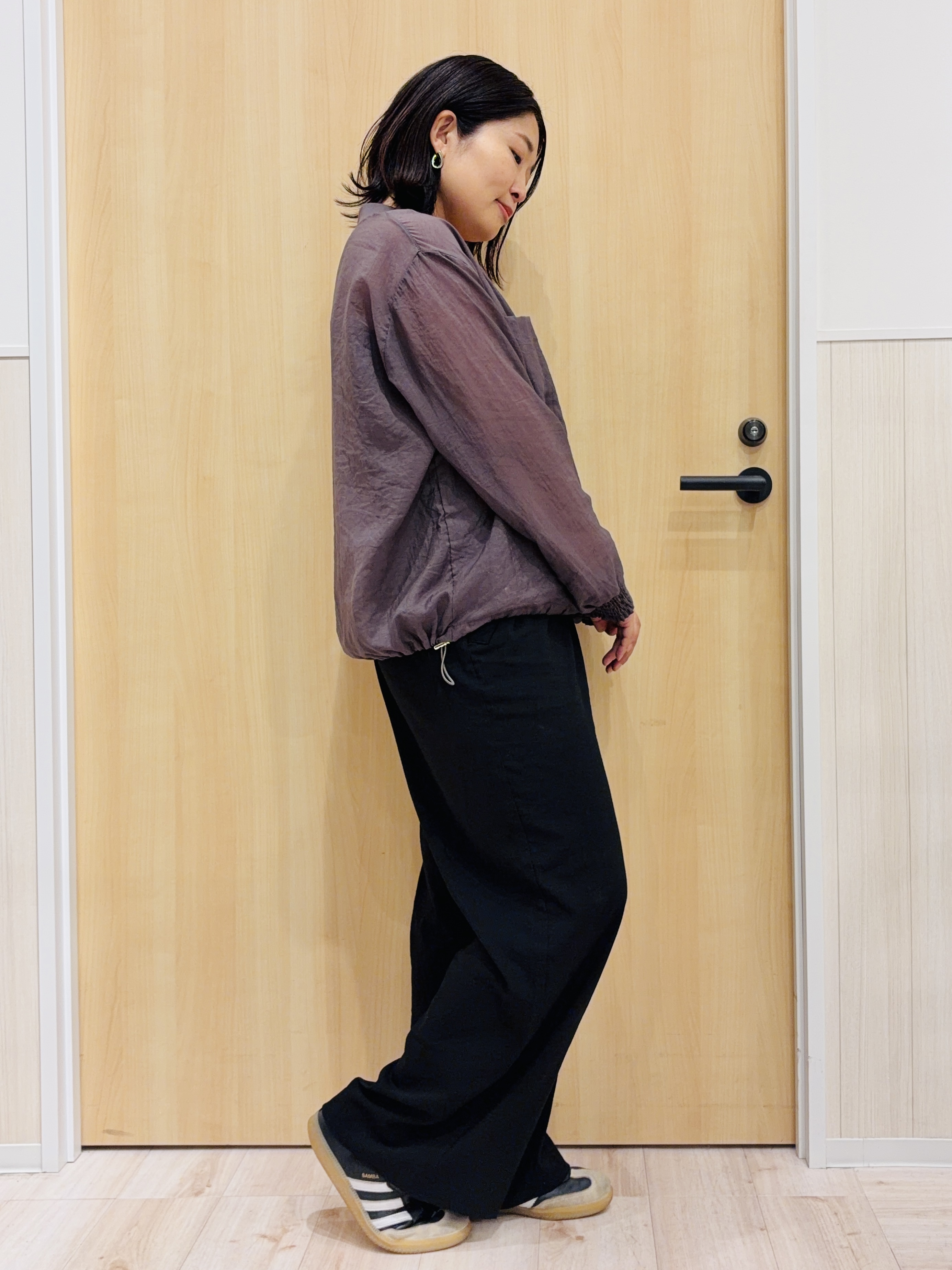 すーさんの「SHOO･LA･RUE｜【S-LL/洗濯機可】夏に使える 程よい透け感のシアーブルゾン」を使ったコーディネート