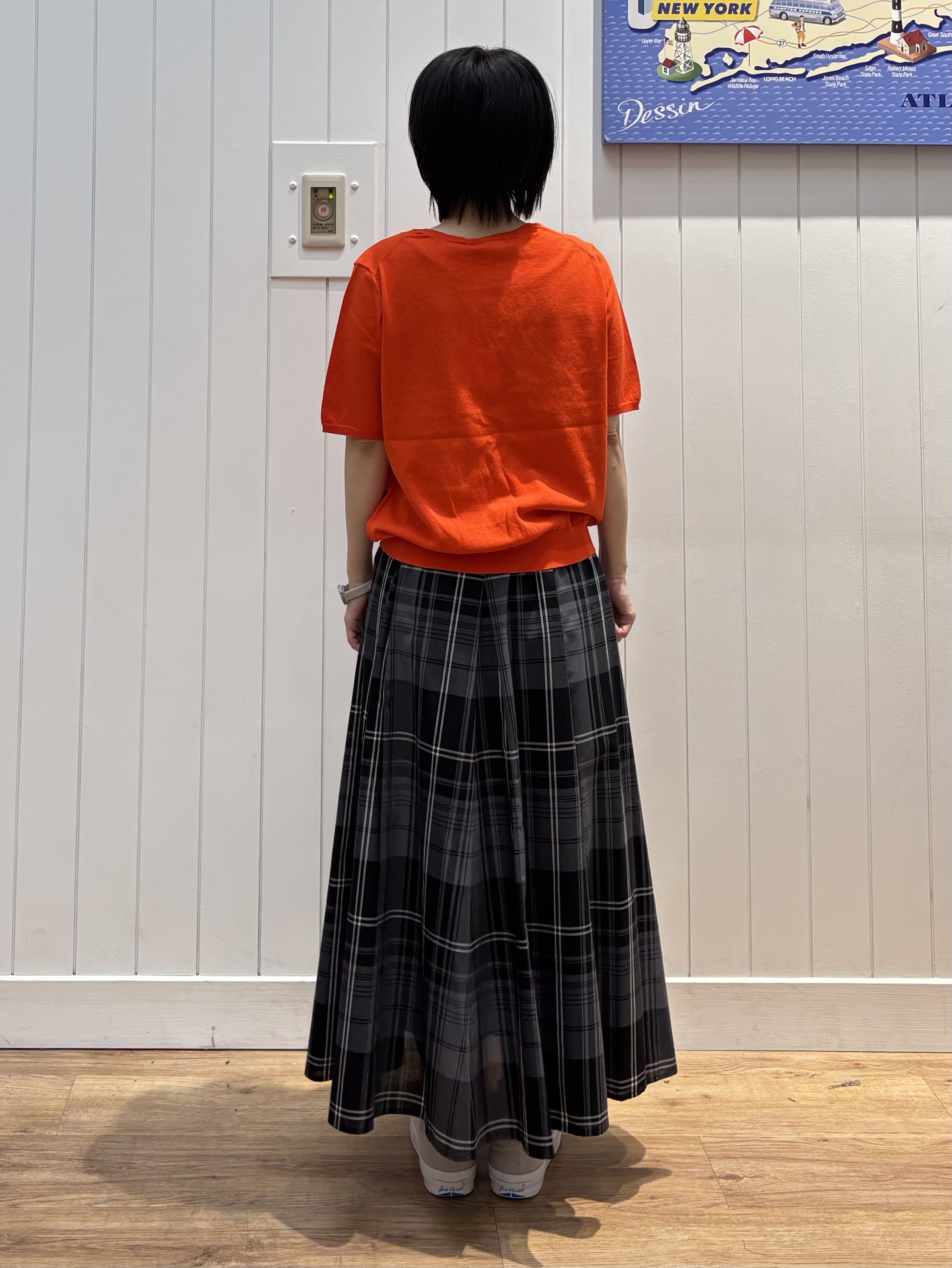 OKADAさんの「Dessin｜【9色展開/接触冷感/UVカット】ドライタッチサマーニットT」を使ったコーディネート