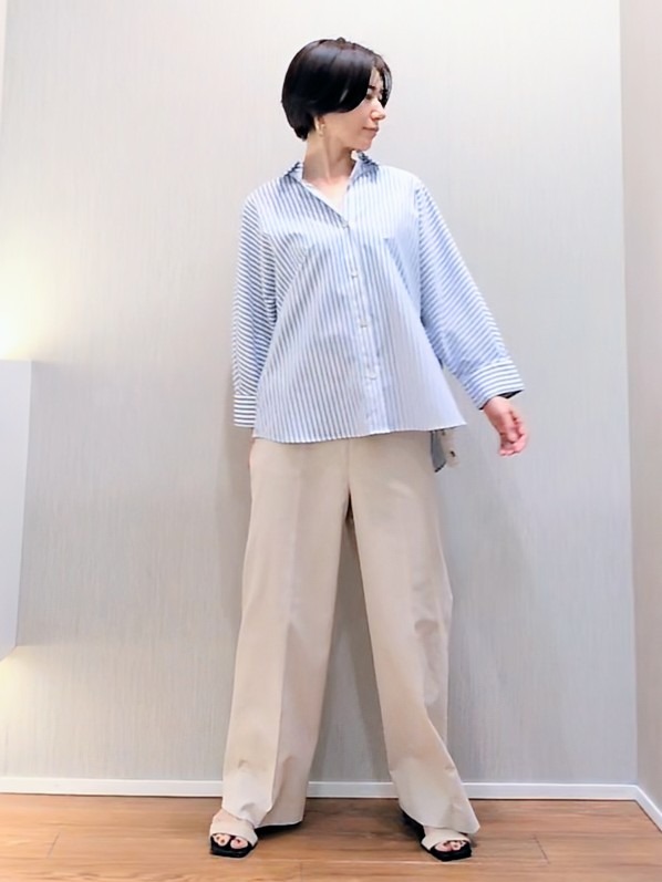 ミズタさんの「UNTITLED｜【接触冷感/吸水速乾/UVカット】ドルマンスリーブシャツ」を使ったコーディネート