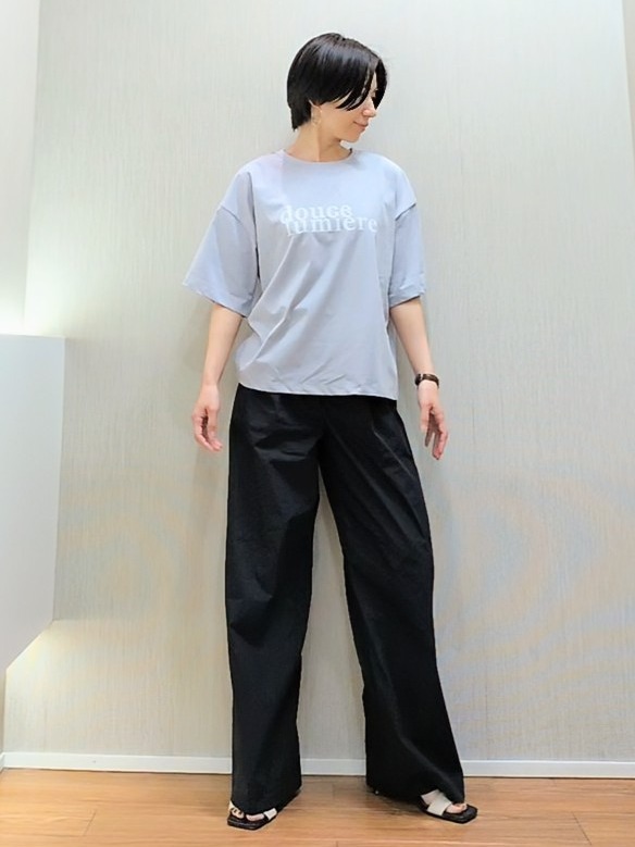 ミズタさんの「UNTITLED｜コットンロゴTシャツ」を使ったコーディネート