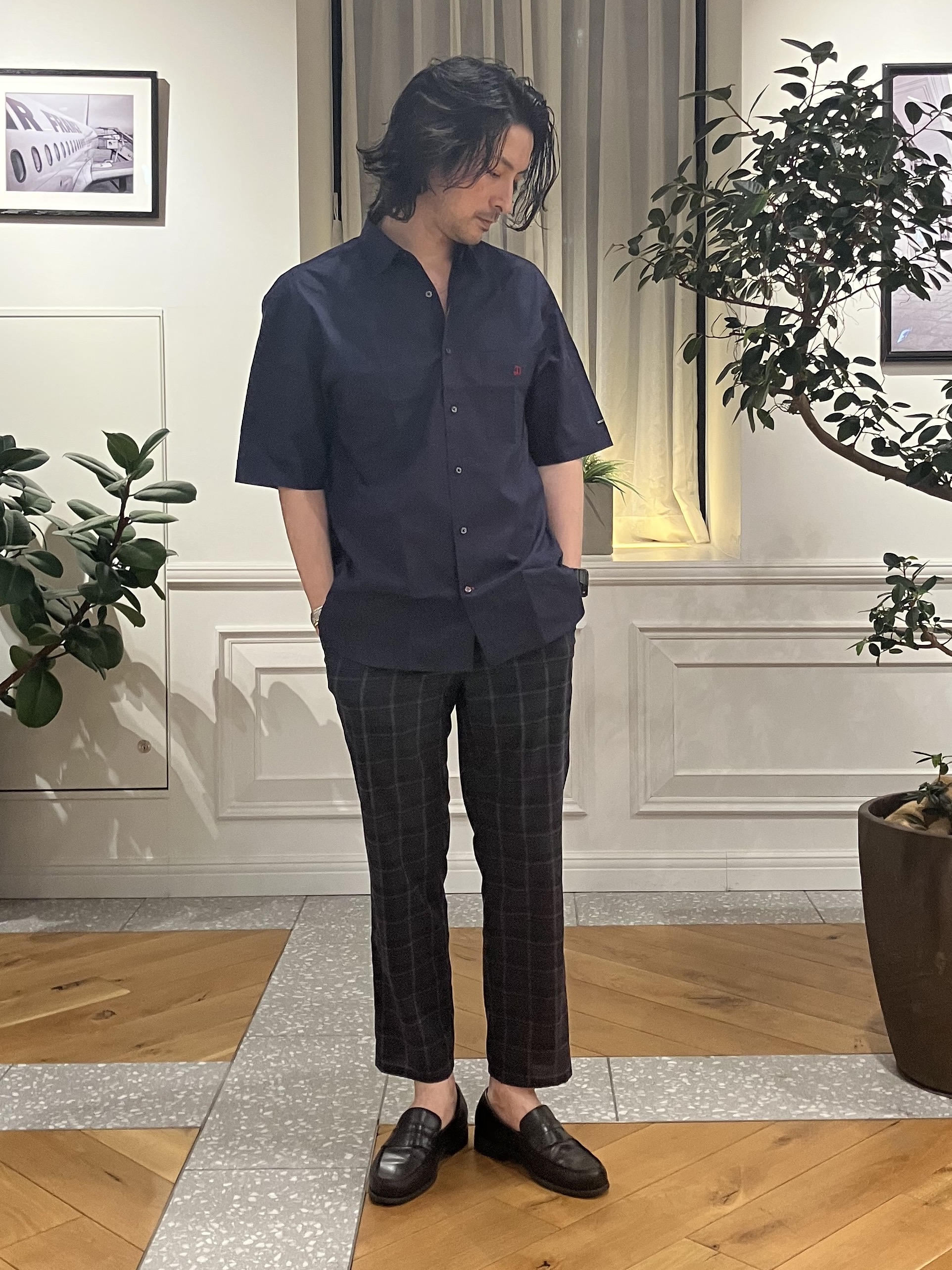 junyaさんの「DRESSTERIOR｜スペイン シドグラスシャツ」を使ったコーディネート
