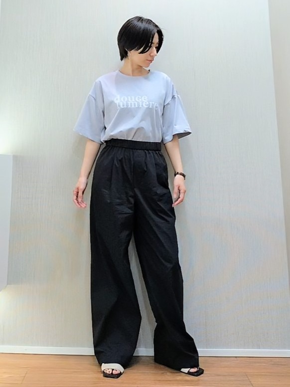 ミズタさんの「UNTITLED｜コットンロゴTシャツ」を使ったコーディネート