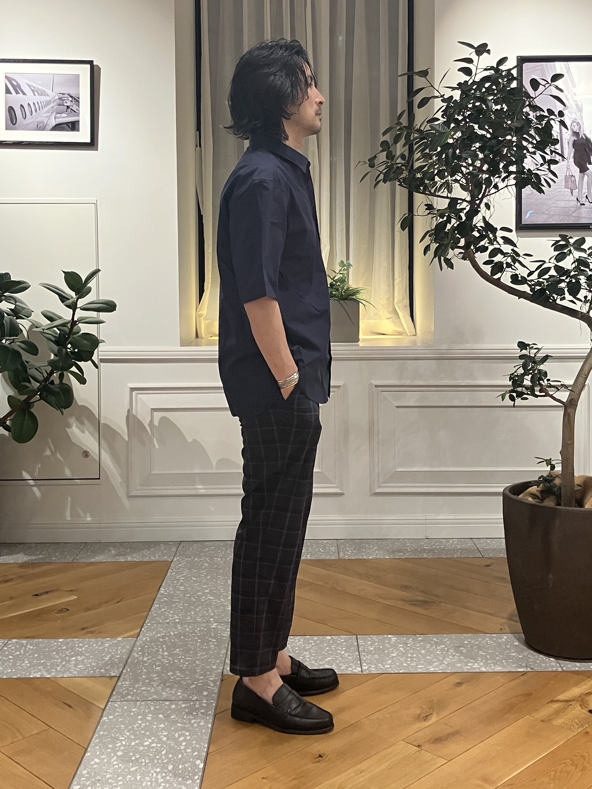junyaさんの「DRESSTERIOR｜スペイン シドグラスシャツ」を使ったコーディネート