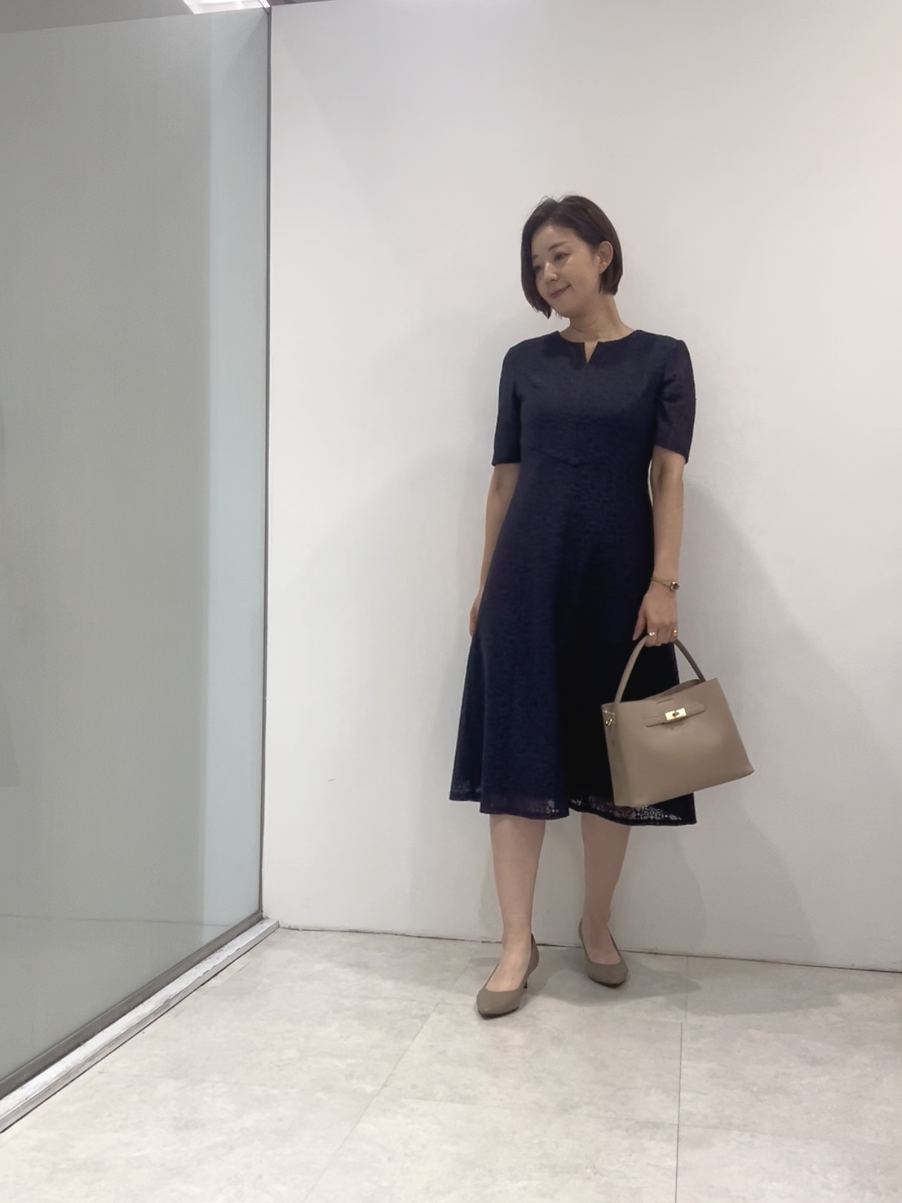 まどかさんの「UNTITLED｜【手洗い可／日本製／360&deg;シリーズ】ラッセルレースワンピース」を使ったコーディネート