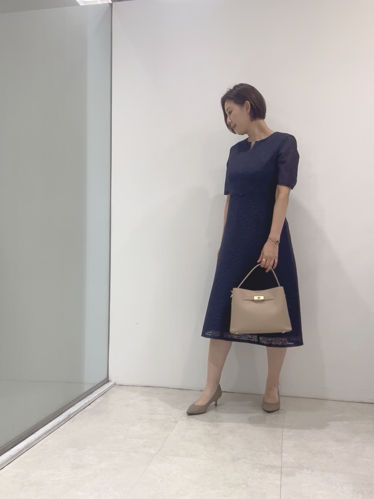 まどかさんの「UNTITLED｜【手洗い可／日本製／360&deg;シリーズ】ラッセルレースワンピース」を使ったコーディネート