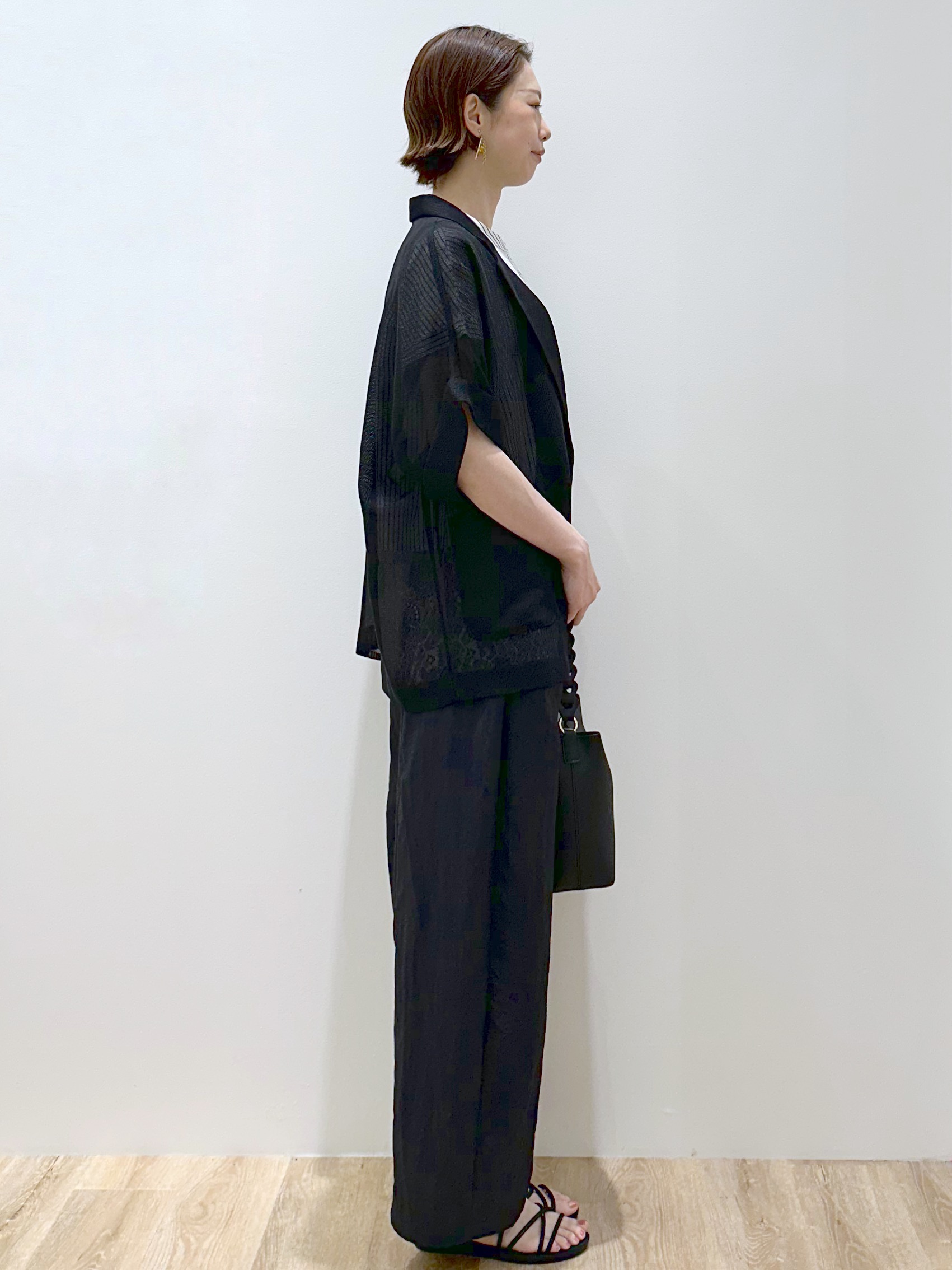 yurieさんの「OPAQUE.CLIP｜メッシュテーラードジャケット【洗濯機OK】」を使ったコーディネート
