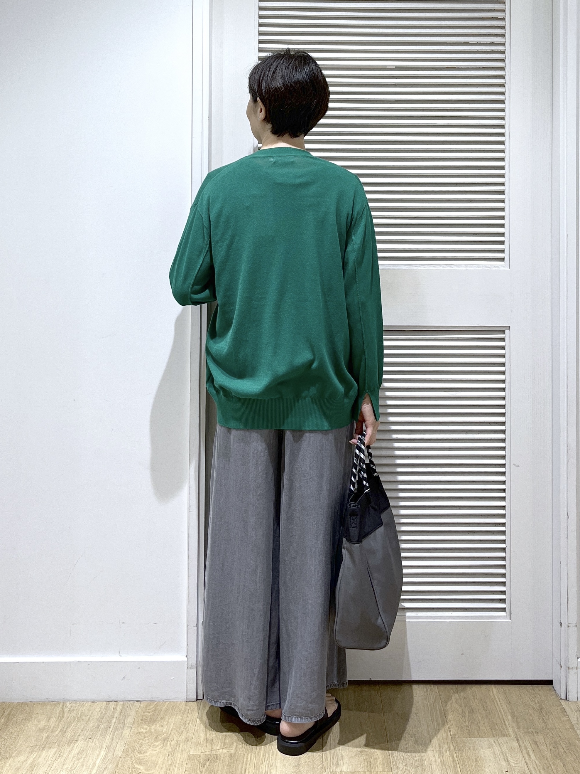 Miyazakiさんの「Dessin｜【9色展開/接触冷感/UVカット】ドライタッチサマーニットT」を使ったコーディネート
