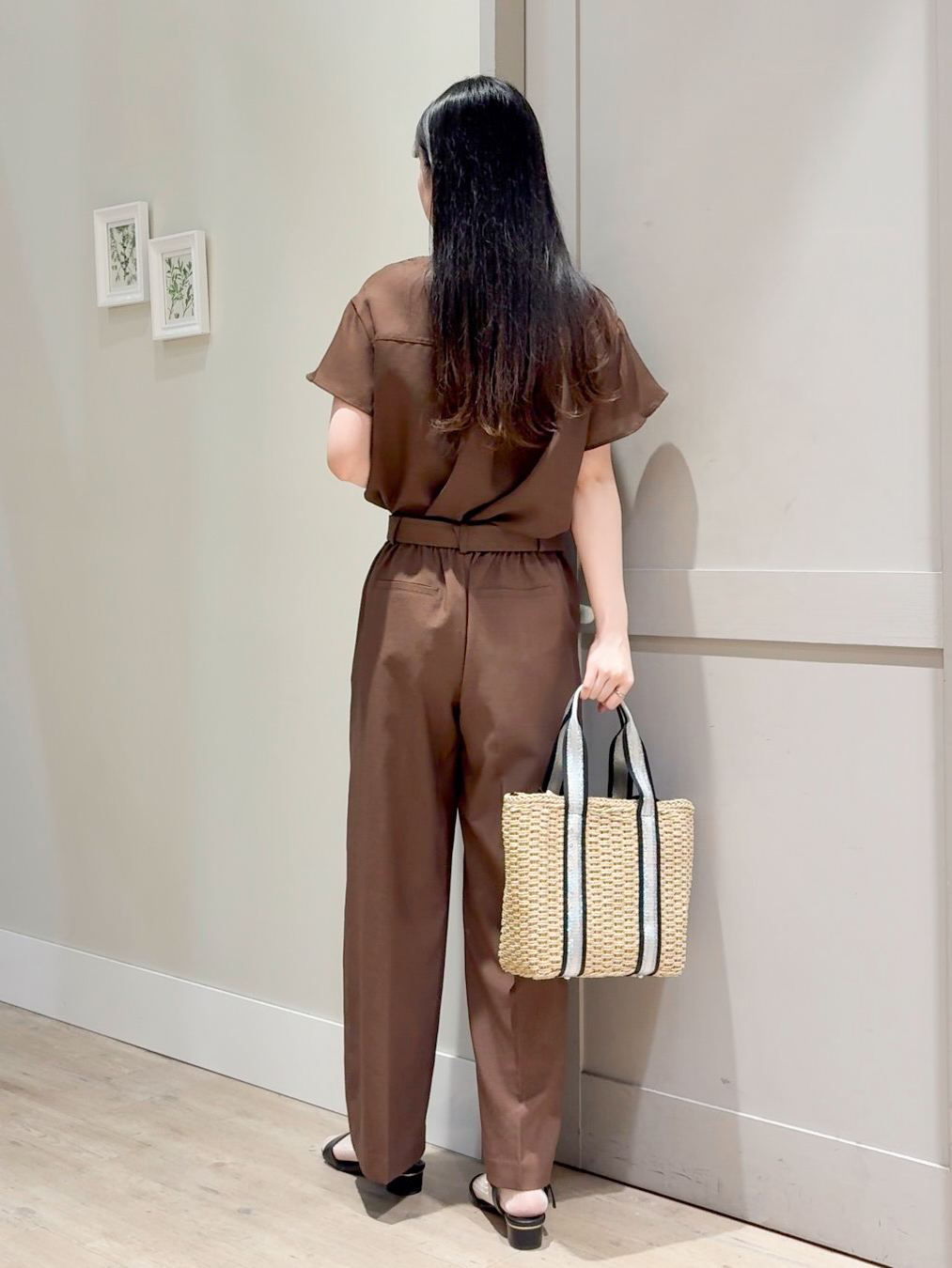 Mayuさんの「grove｜【洗濯機OK/SETUP可】シワになりにくい、フレアスリーブブラウス」を使ったコーディネート