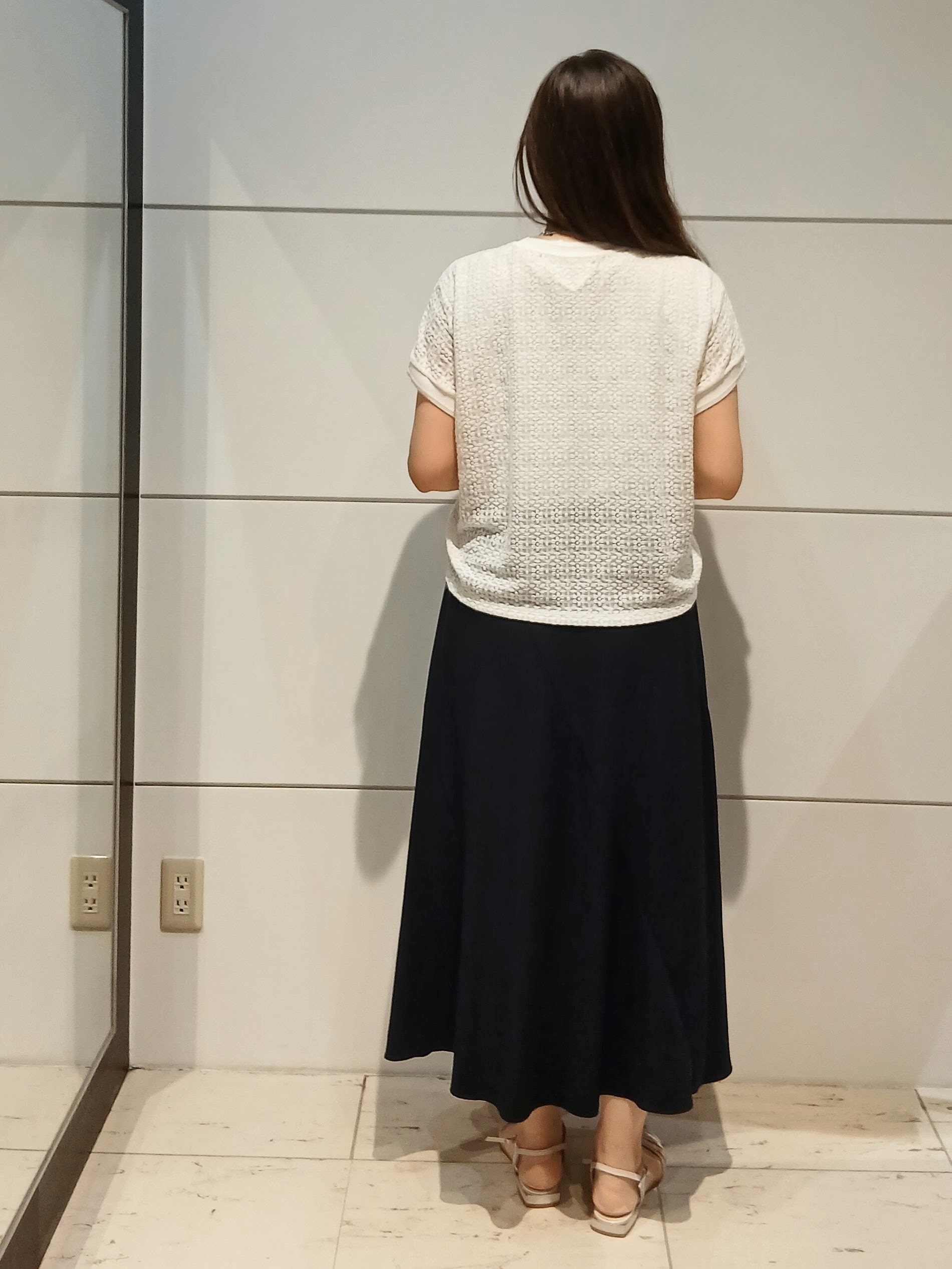 なみきさんの「UNTITLED｜【洗える／シアー】ミニヨンレースプルオーバー」を使ったコーディネート