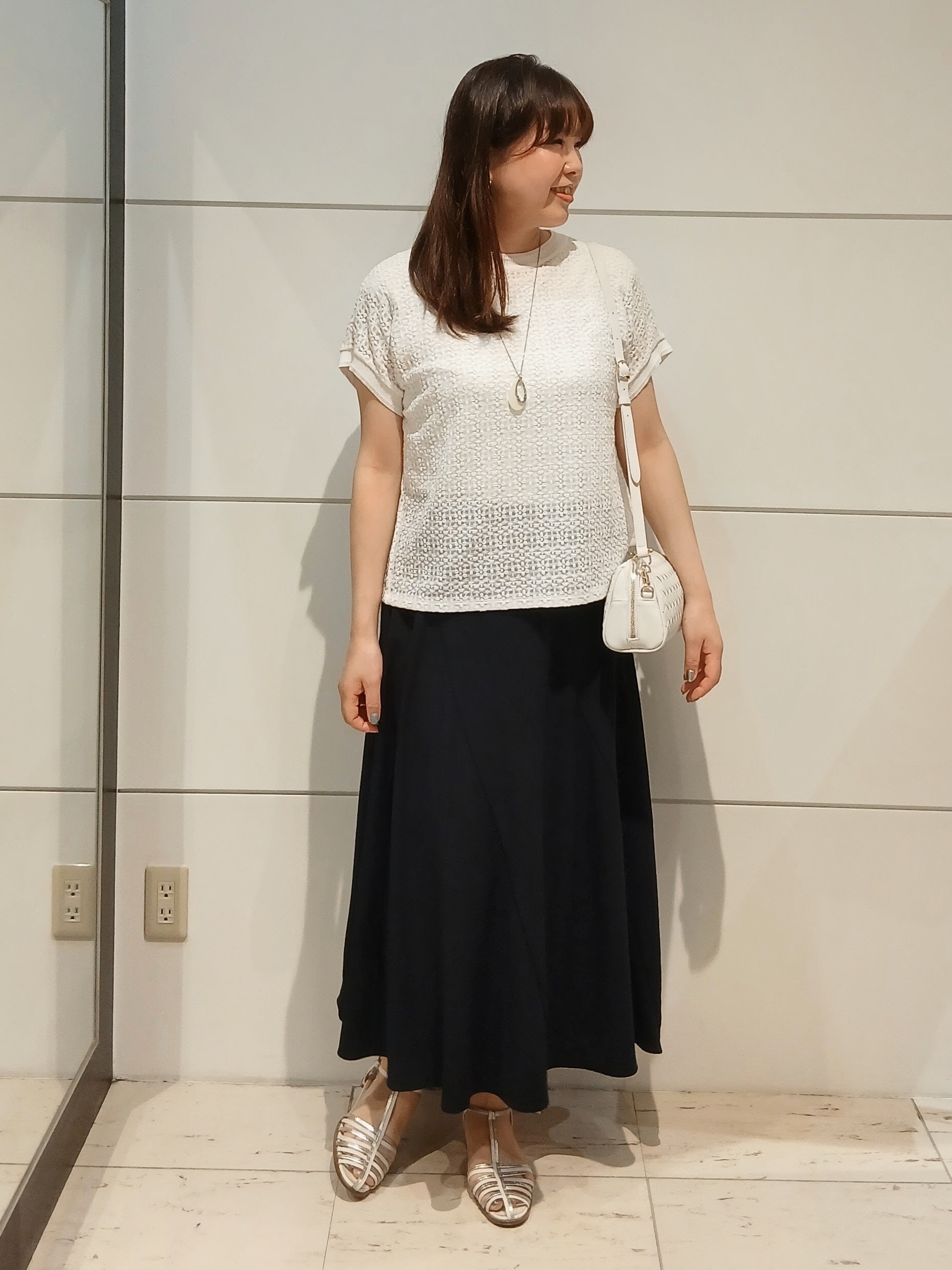 なみきさんの「UNTITLED｜【洗える／シアー】ミニヨンレースプルオーバー」を使ったコーディネート