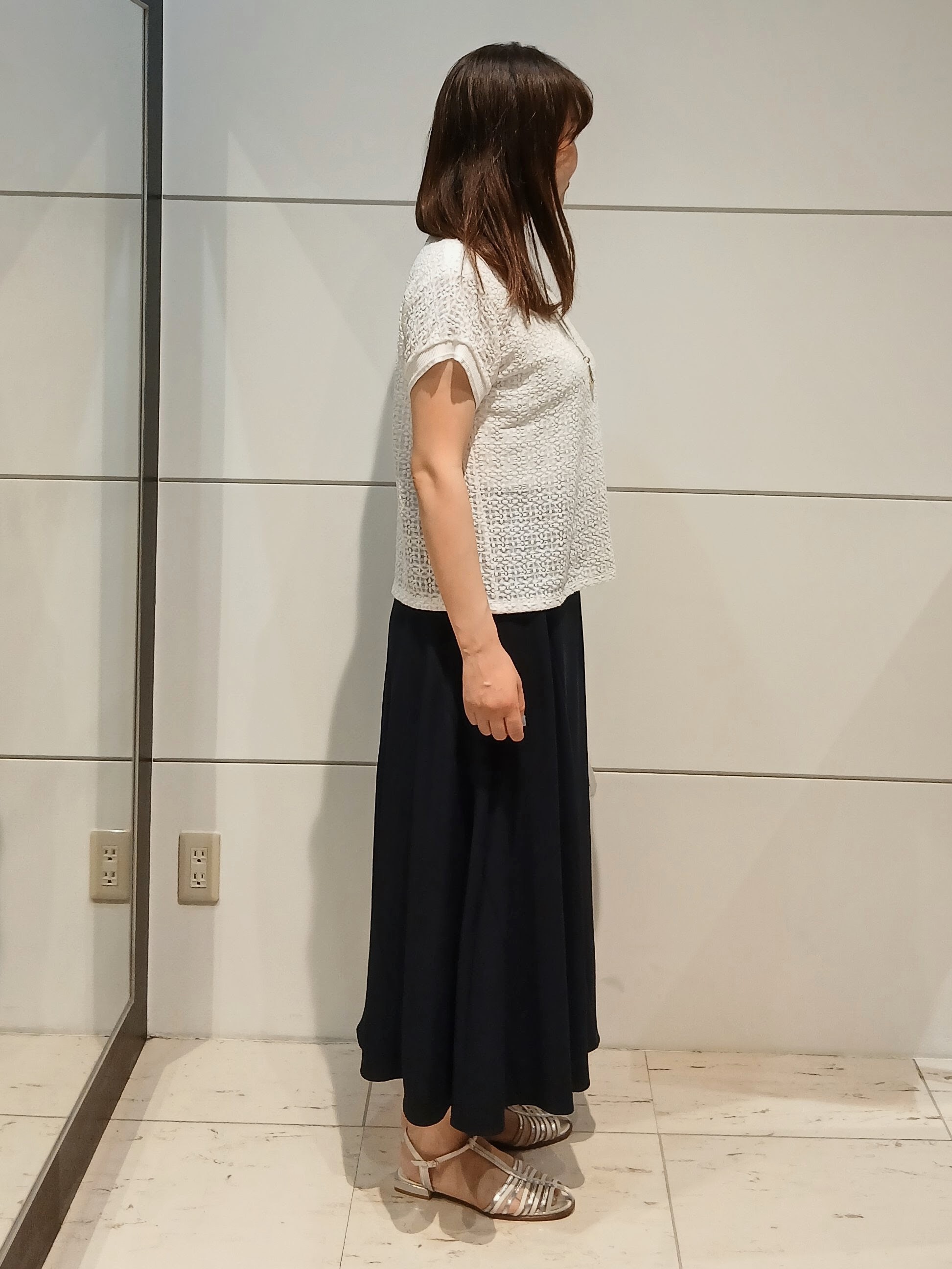 なみきさんの「UNTITLED｜【洗える／シアー】ミニヨンレースプルオーバー」を使ったコーディネート