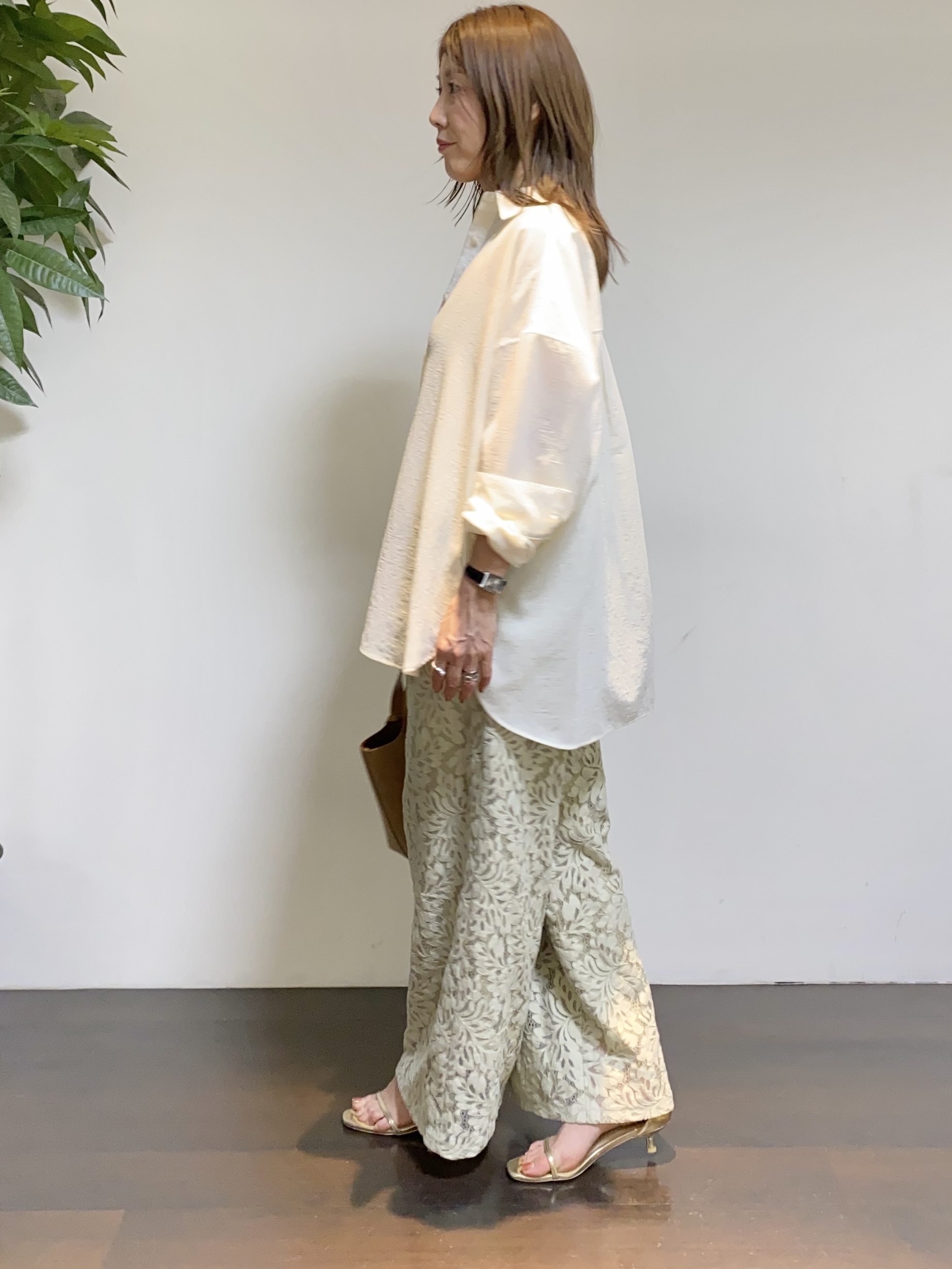 tomoさんの「UNTITLED｜◆【洗える/ストレッチ性】ダブルブレストジャケット」を使ったコーディネート