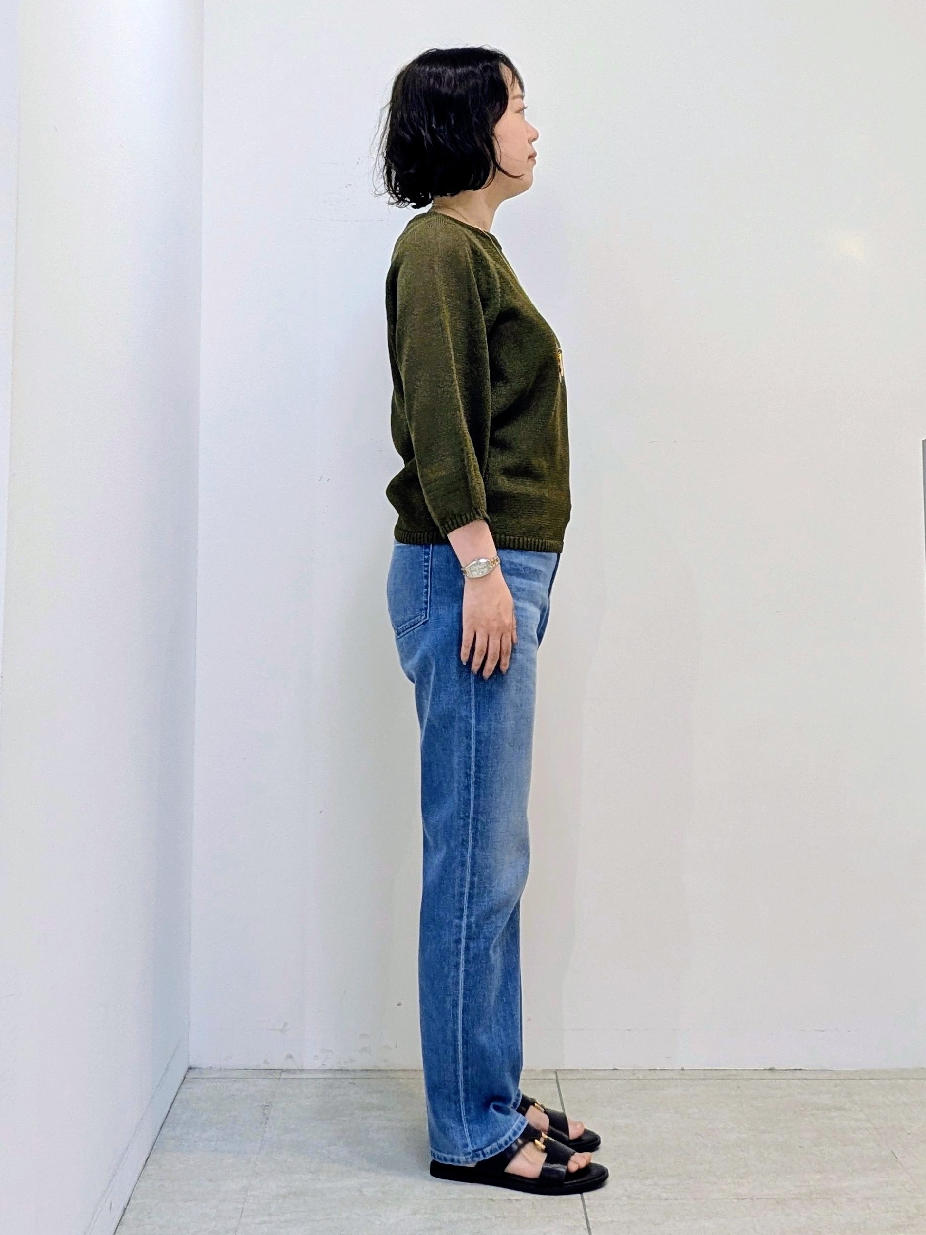 いこさんの「UNTITLED｜【洗える/ゆったり】クルーネックドライニット」を使ったコーディネート