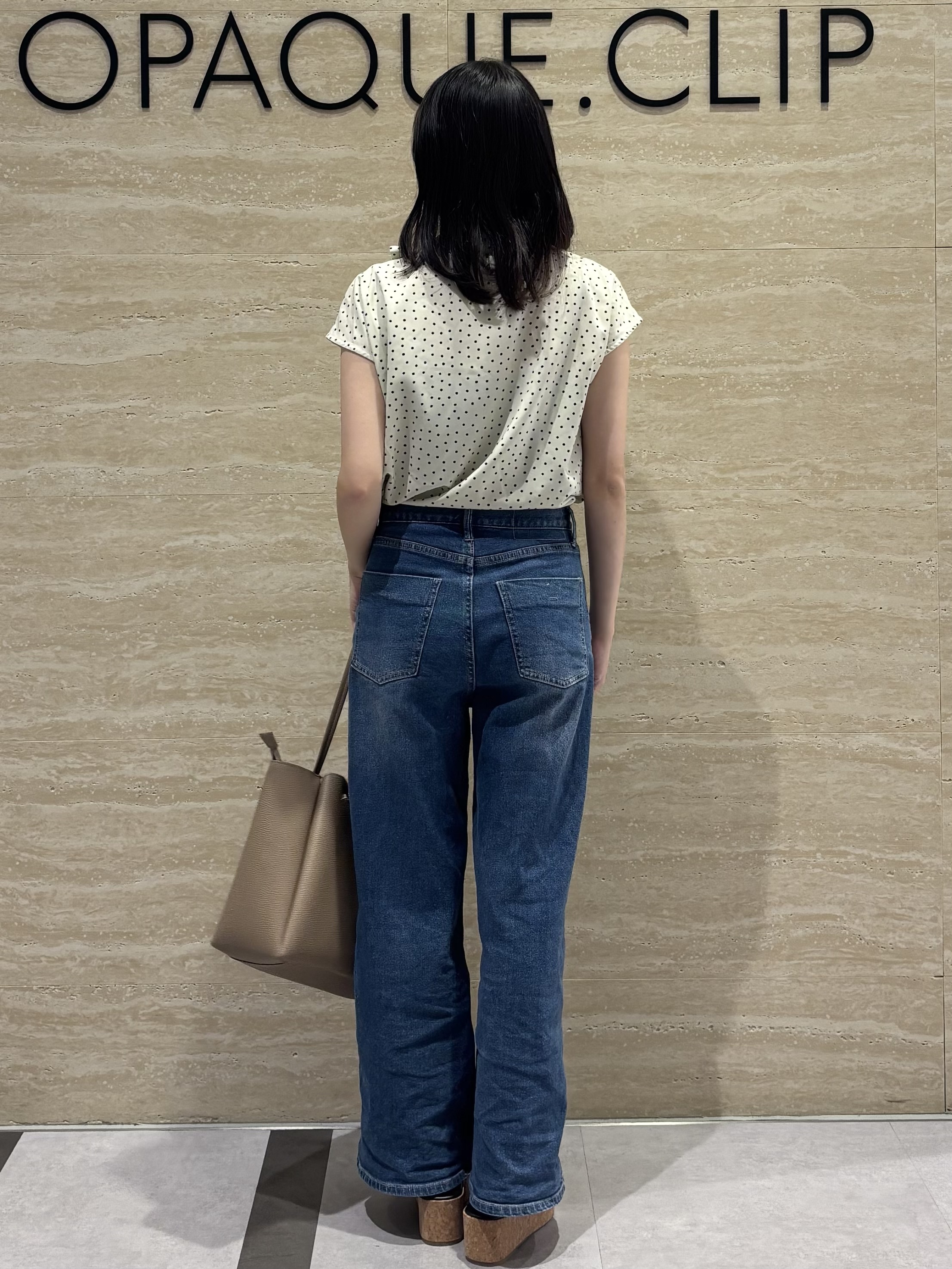 Ririkaさんの「OPAQUE.CLIP｜ドットボウタイブラウス【洗濯機OK】」を使ったコーディネート