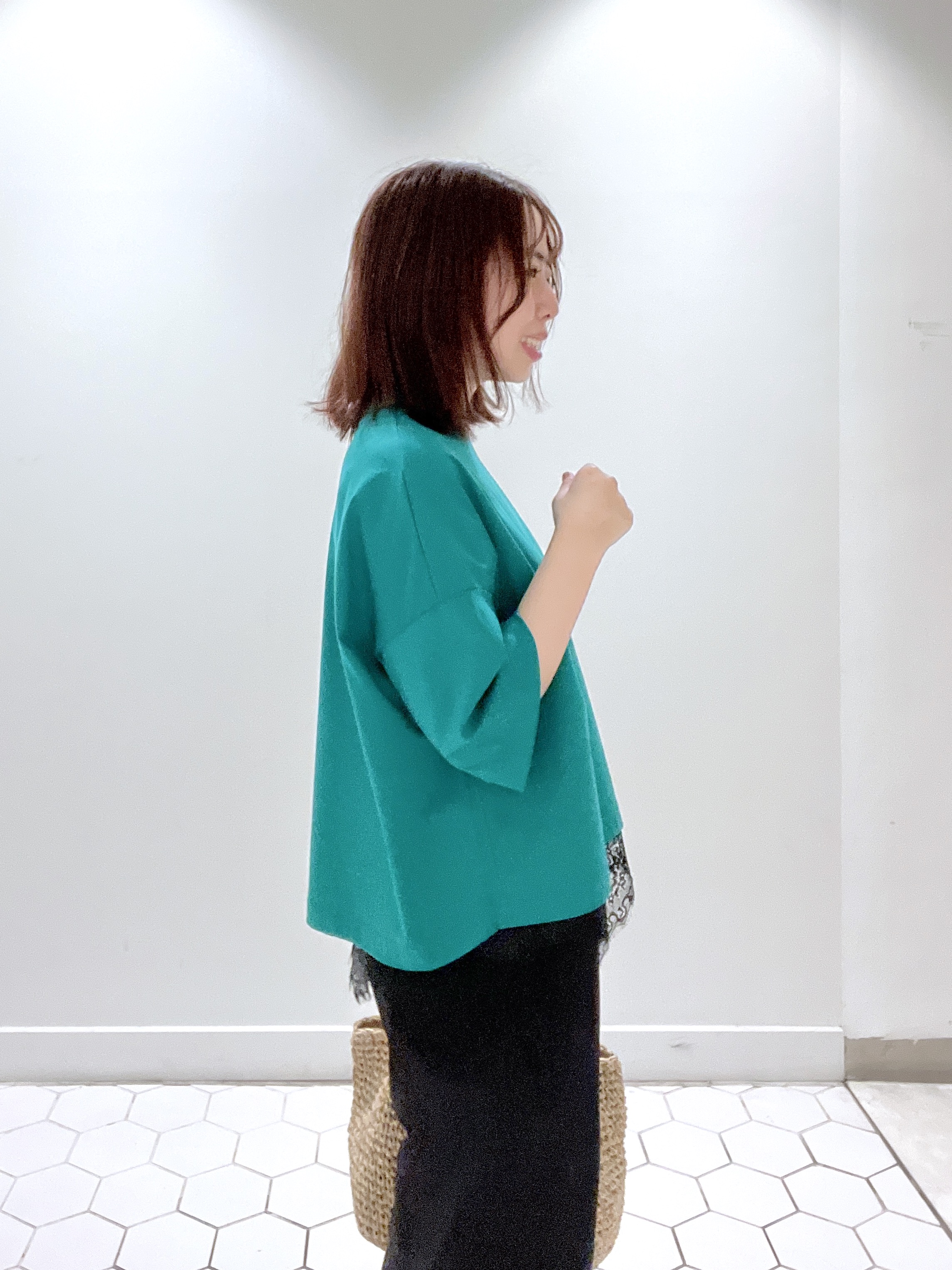 Makinoさんの「Dessin｜【体型カバー】美光沢カットソーボクシーシルエット」を使ったコーディネート