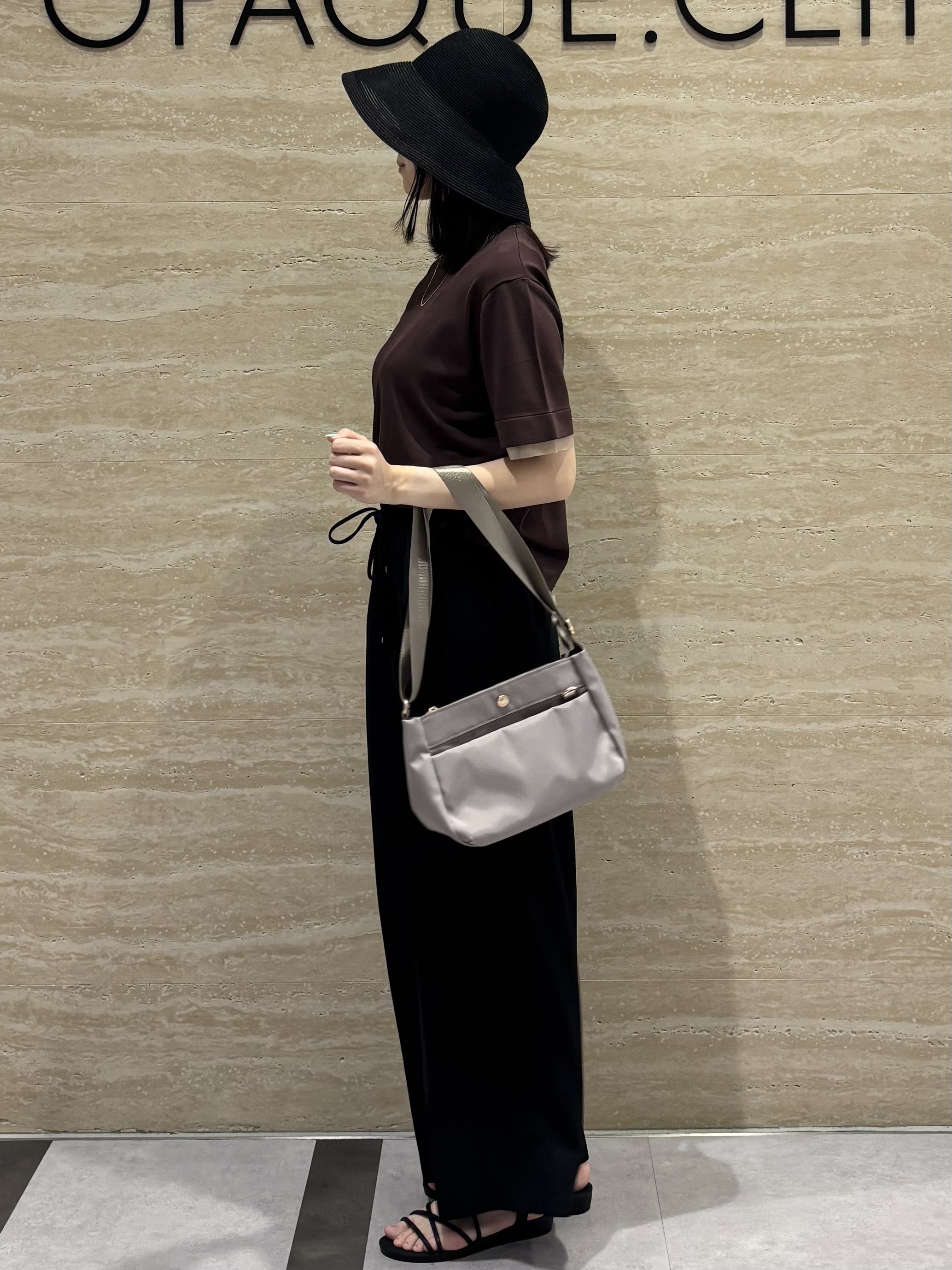 Ririkaさんの「OPAQUE.CLIP｜【UV／接触冷感／抗ピル】シアー＆レイヤード風さらりニット《洗濯機OK》」を使ったコーディネート