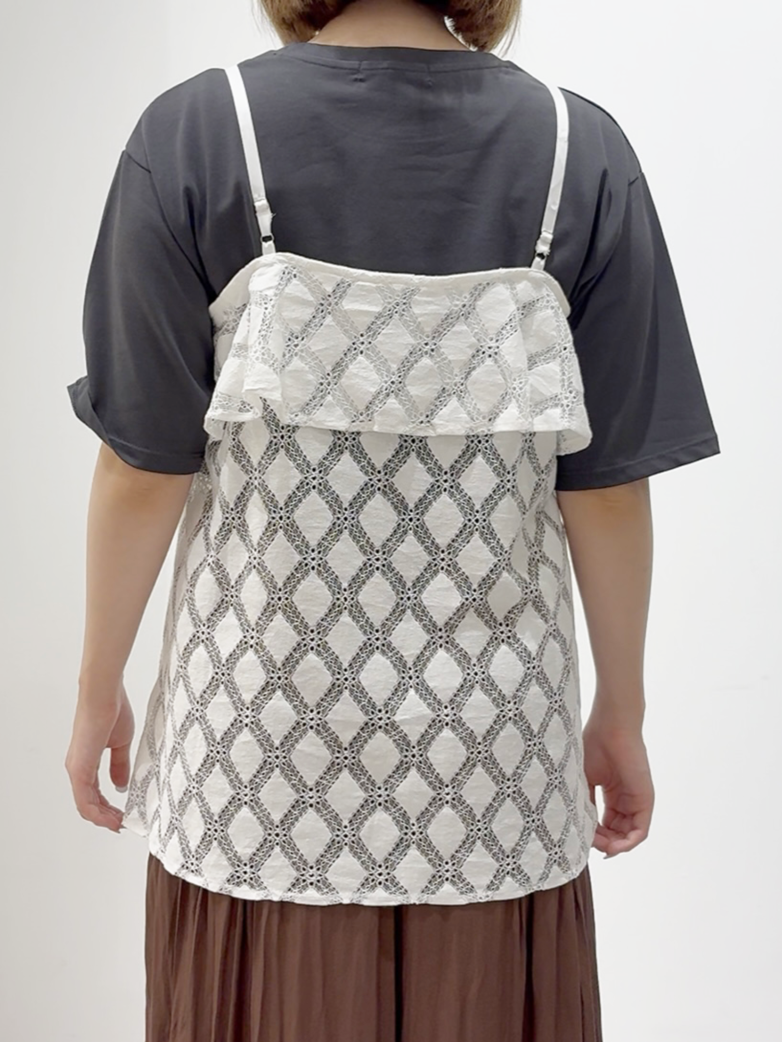 しかっちさんの「grove｜【UVカット/接触冷感】プリントアソート5分袖Tシャツ」を使ったコーディネート