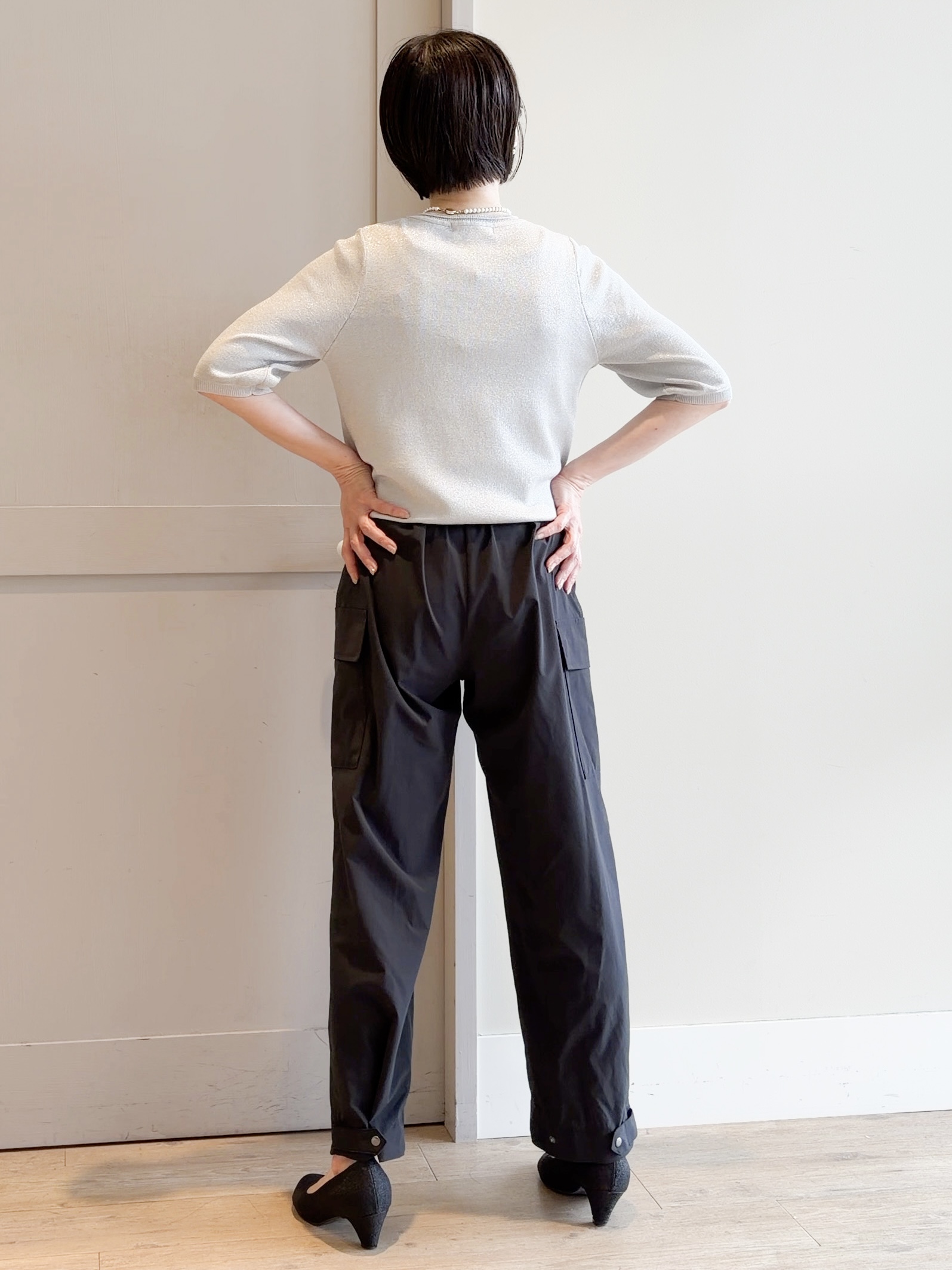 yamakoさんの「grove｜【吸水速乾・通気性・洗える】衿付きハーフジャケット」を使ったコーディネート