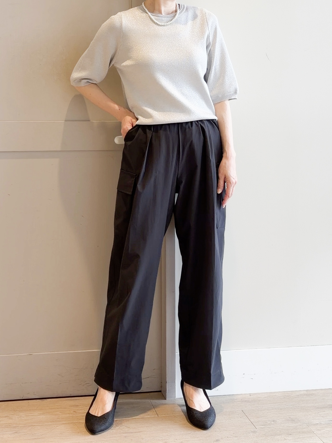 yamakoさんの「grove｜【吸水速乾・通気性・洗える】衿付きハーフジャケット」を使ったコーディネート