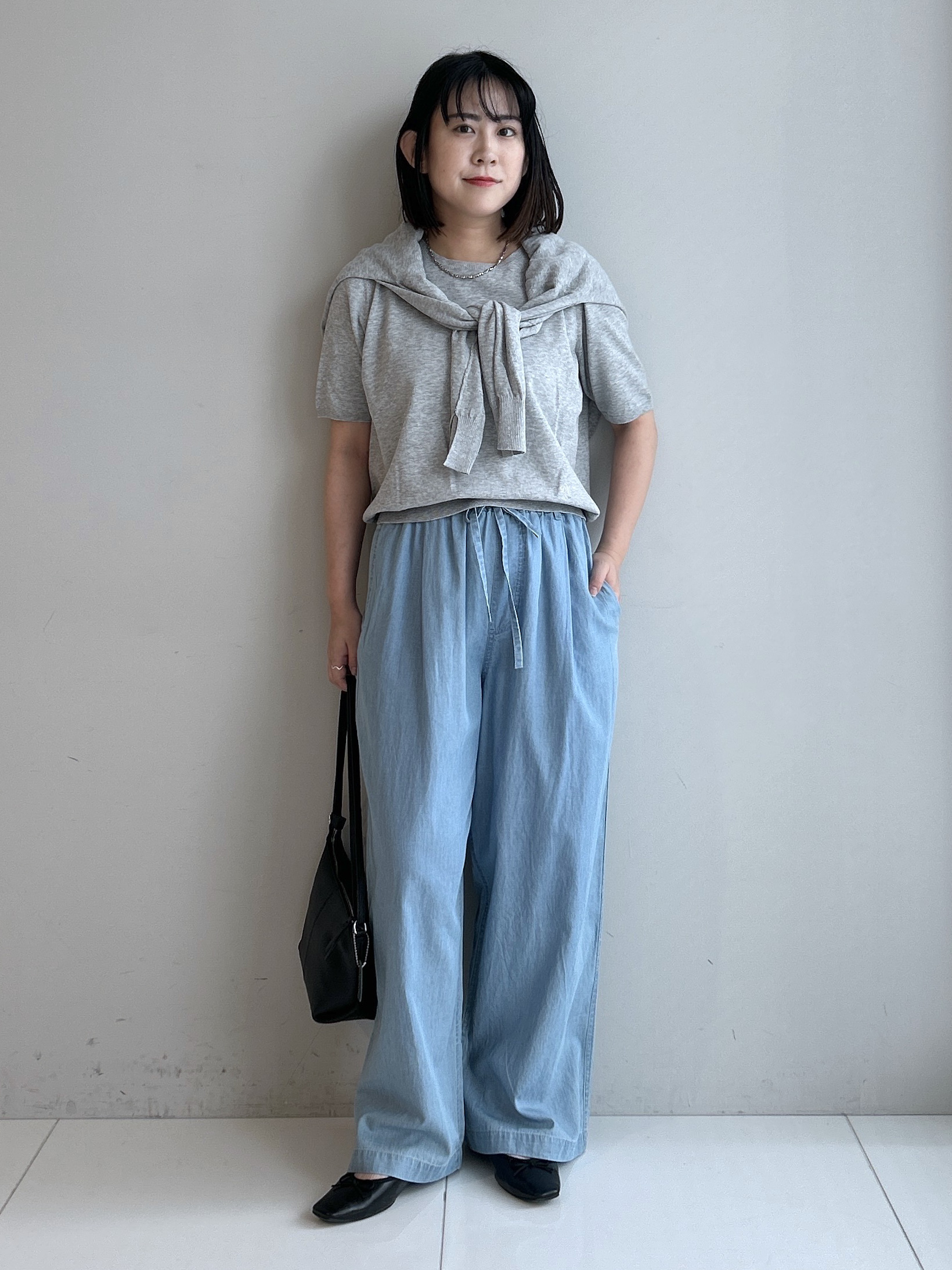 Hirokaさんの「Dessin｜【9色展開/接触冷感/UVカット】ドライタッチサマーニットT」を使ったコーディネート