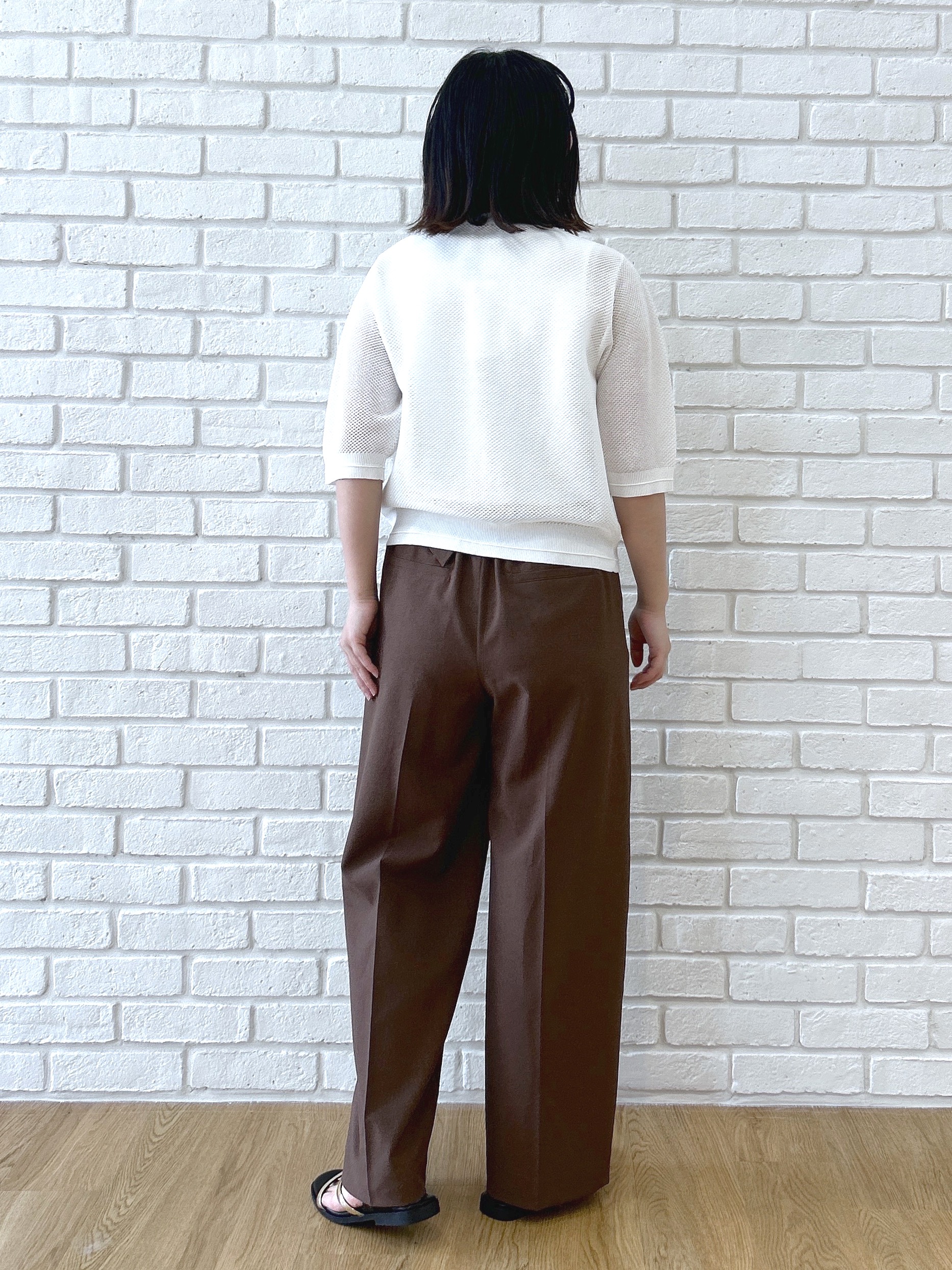 Hirokaさんの「grove｜【洗える】透けない、大人のメッシュカーディガン」を使ったコーディネート