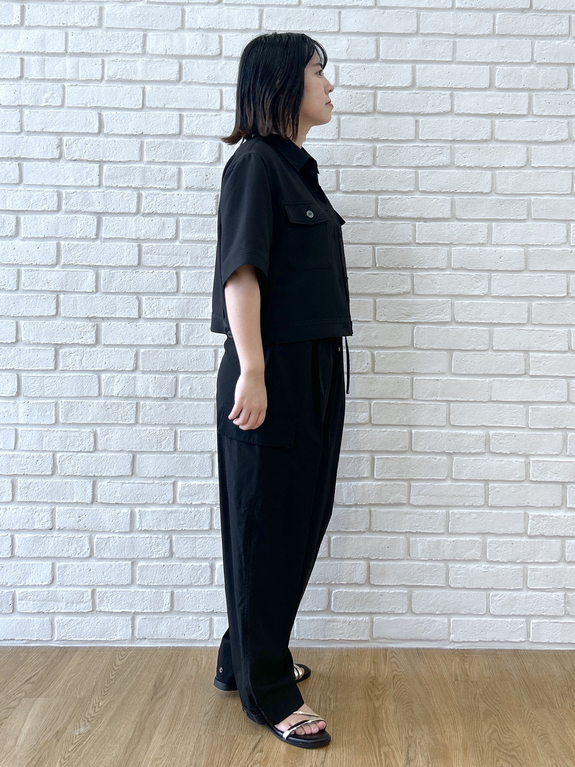 Hirokaさんの「grove｜【吸水速乾・通気性・洗える】衿付きハーフジャケット」を使ったコーディネート