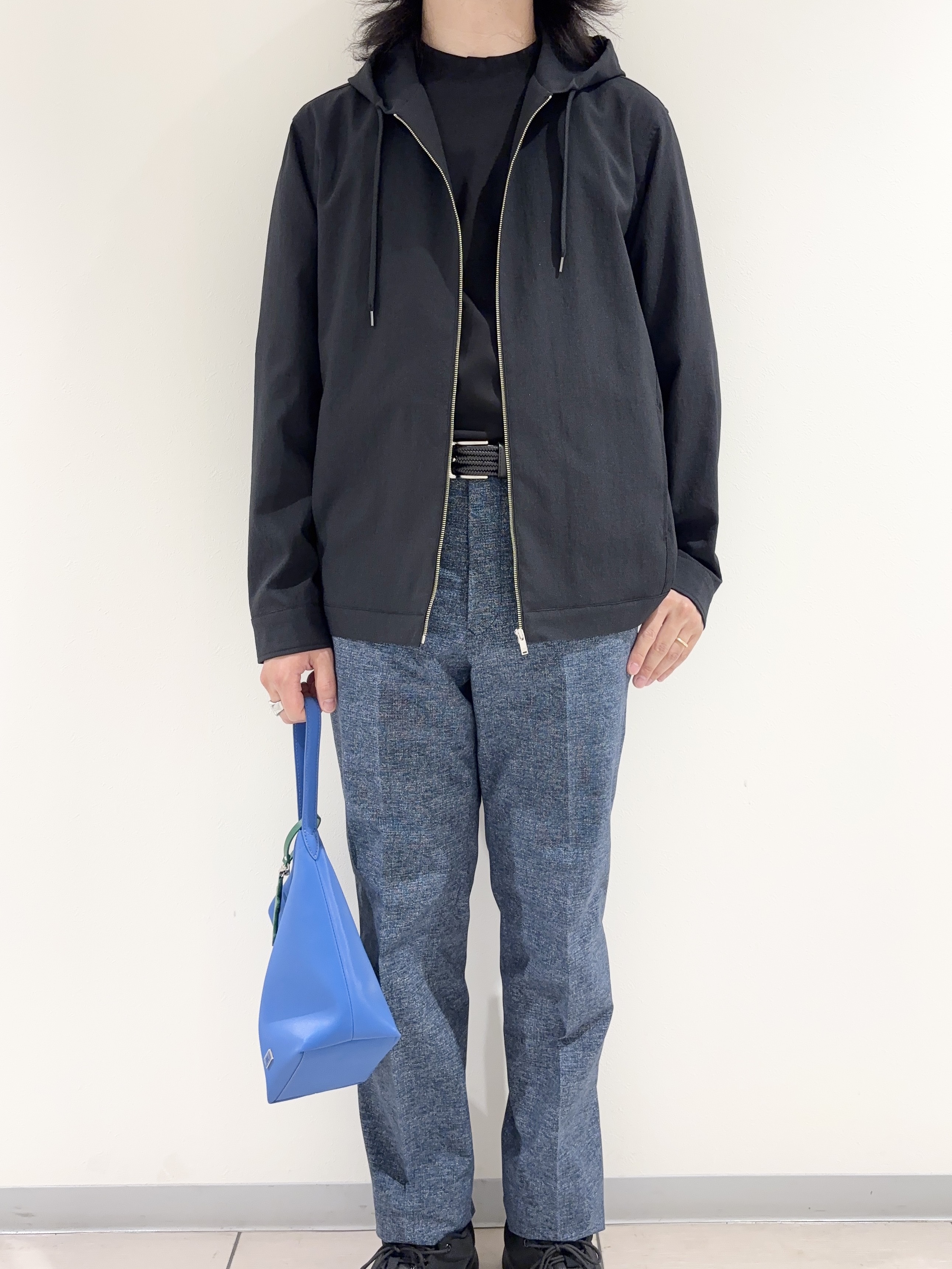 及川さんの「TAKEO KIKUCHI｜【撥水・洗える・シワになりにくい】 リランチェ（R） フードブルゾン」を使ったコーディネート