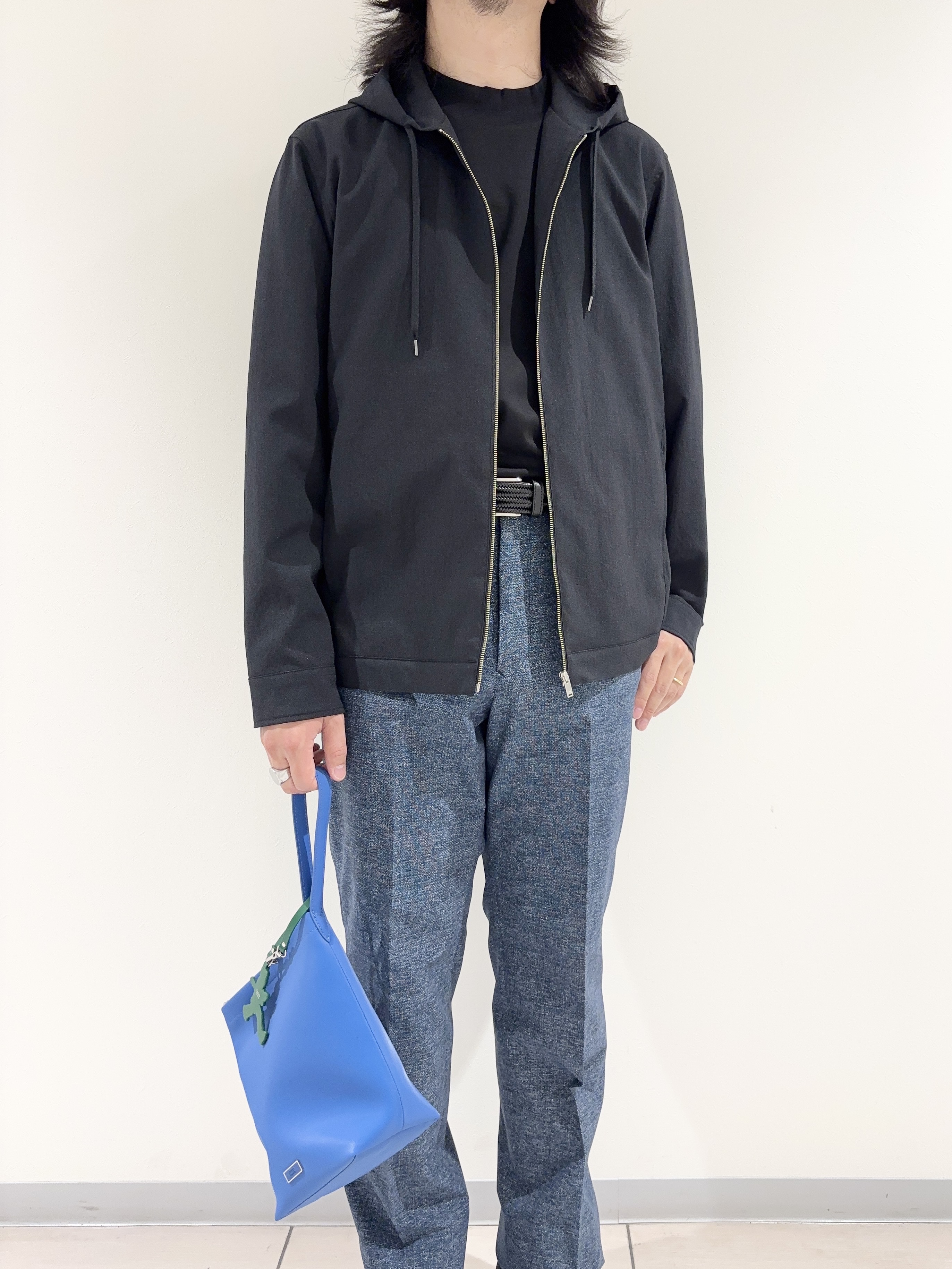 及川さんの「TAKEO KIKUCHI｜【撥水・洗える・シワになりにくい】 リランチェ（R） フードブルゾン」を使ったコーディネート