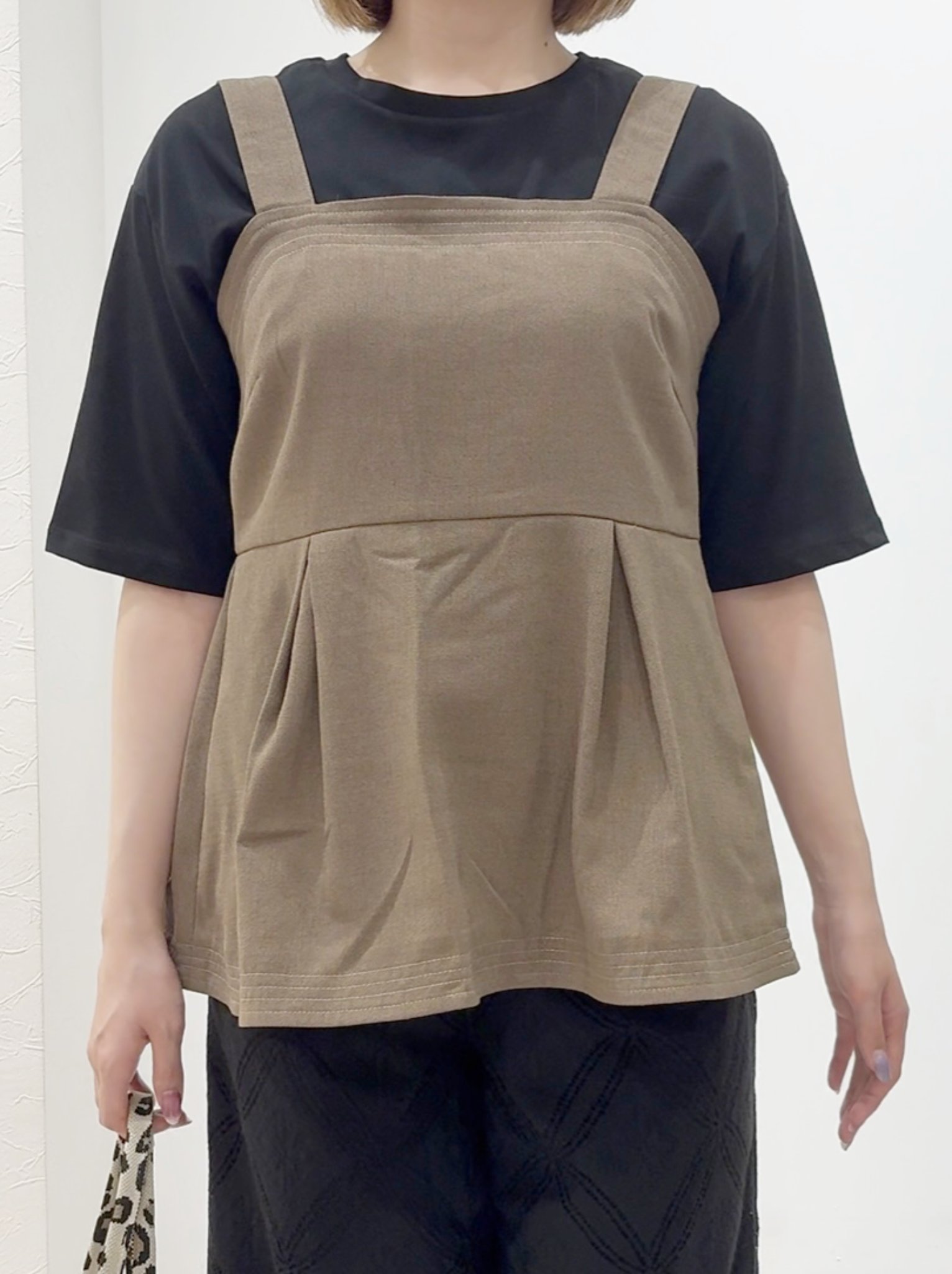 しかっちさんの「grove｜【UVカット/接触冷感】プリントアソート5分袖Tシャツ」を使ったコーディネート