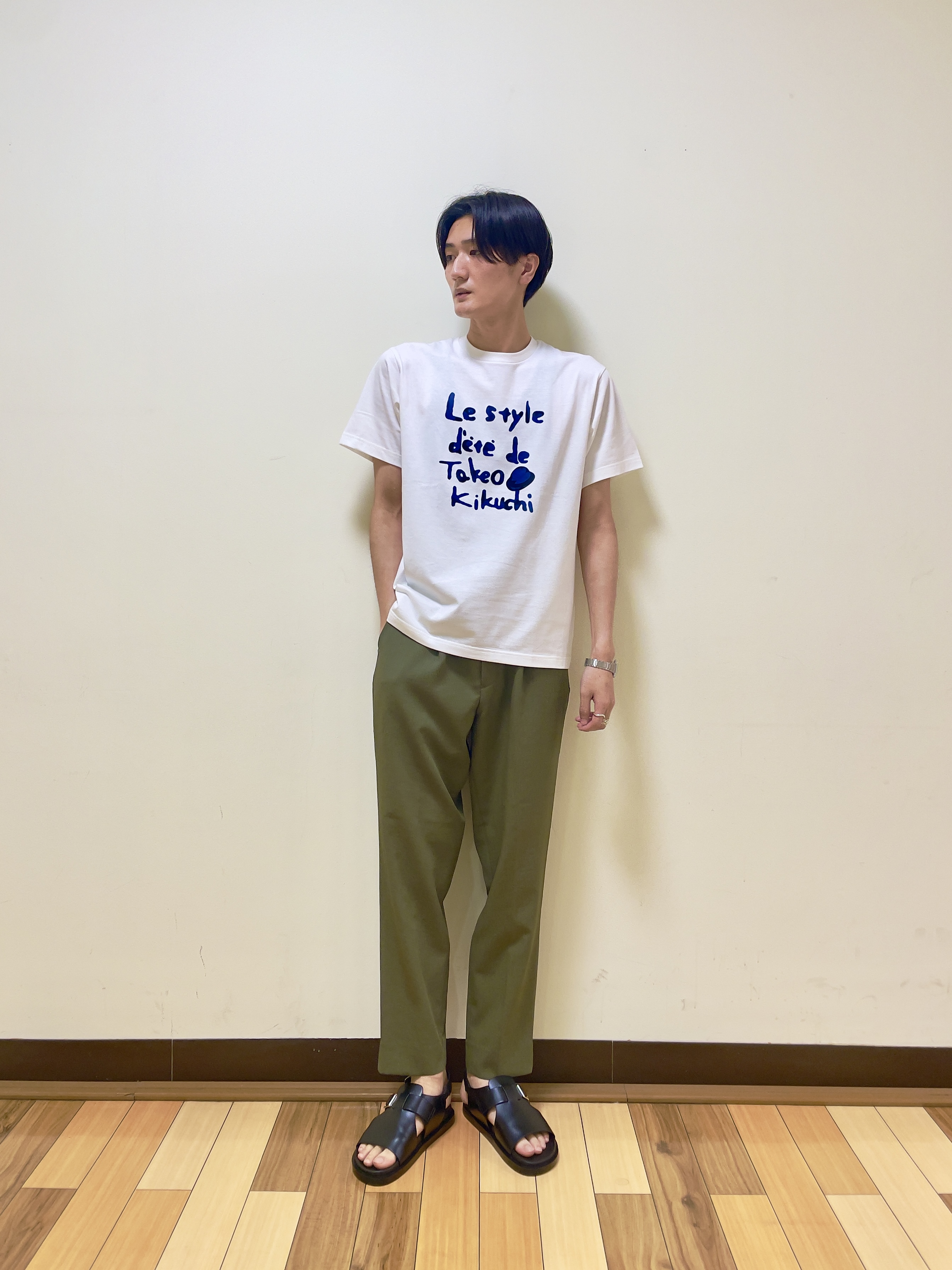 Seiyaさんの「TAKEO KIKUCHI｜【通気性】トリコットサッカー オープンカラー シャツ」を使ったコーディネート