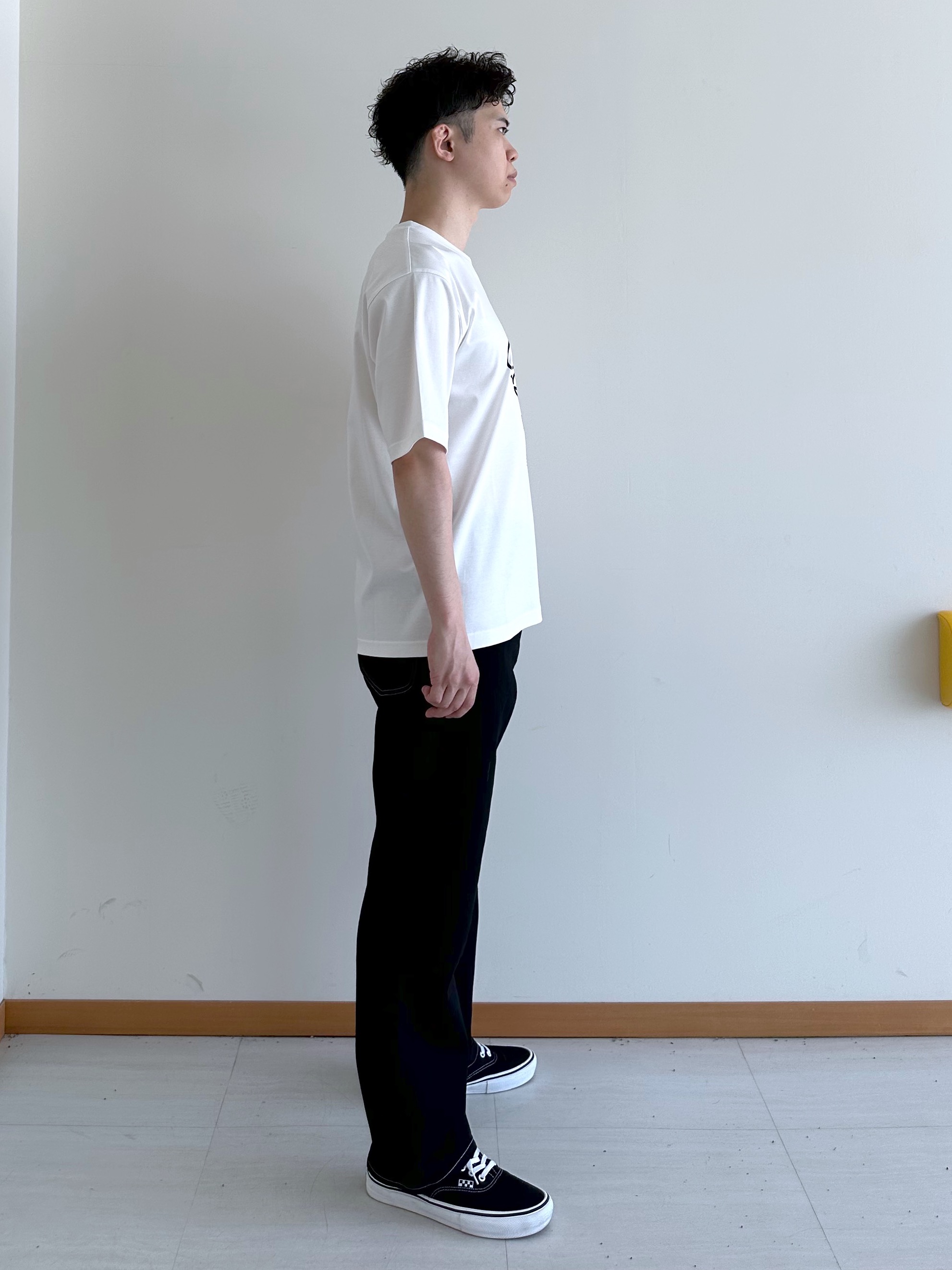 イッシーさんの「TAKEO KIKUCHI｜【BOWLER HAT LABEL】アイスクリアコットン ワンストローク 半袖Tシャツ」を使ったコーディネート