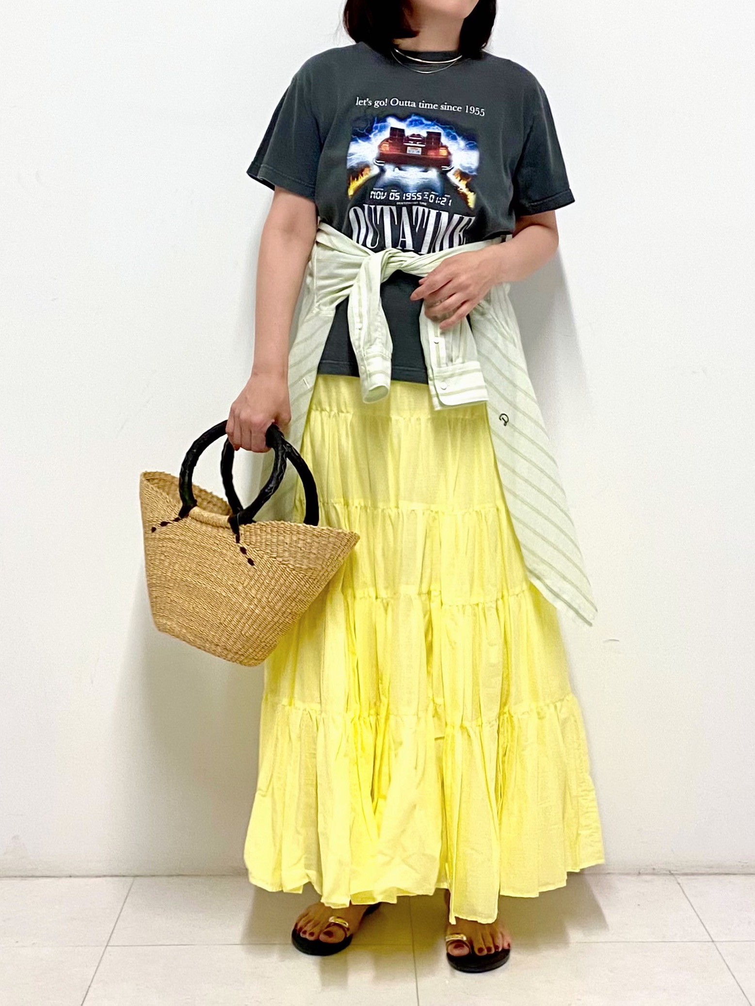 Sawaguchiさんの「DRESSTERIOR｜シアー ストライプシャツ」を使ったコーディネート