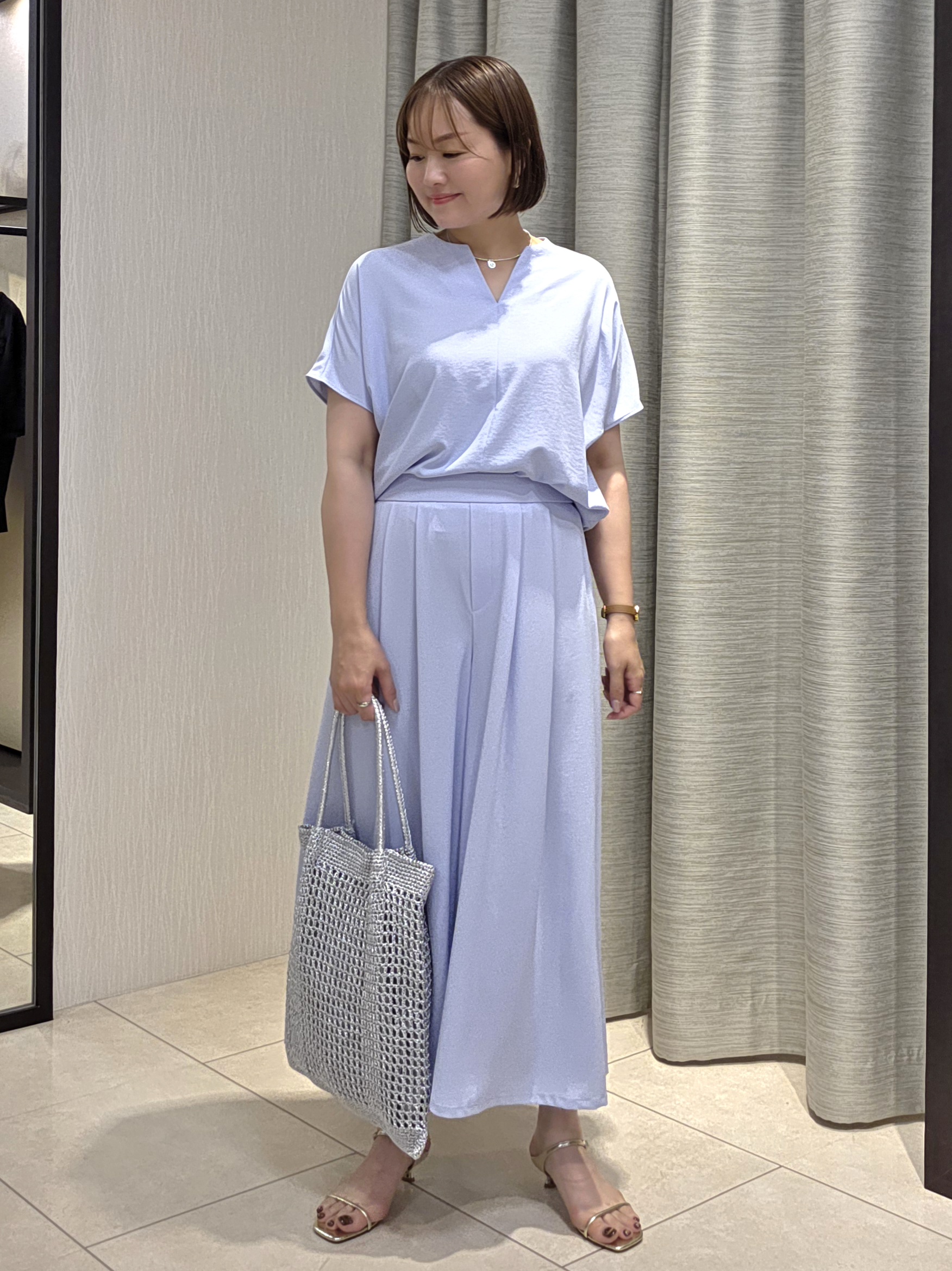 naokoさんの「UNTITLED｜◆ビーズコイントップ」を使ったコーディネート