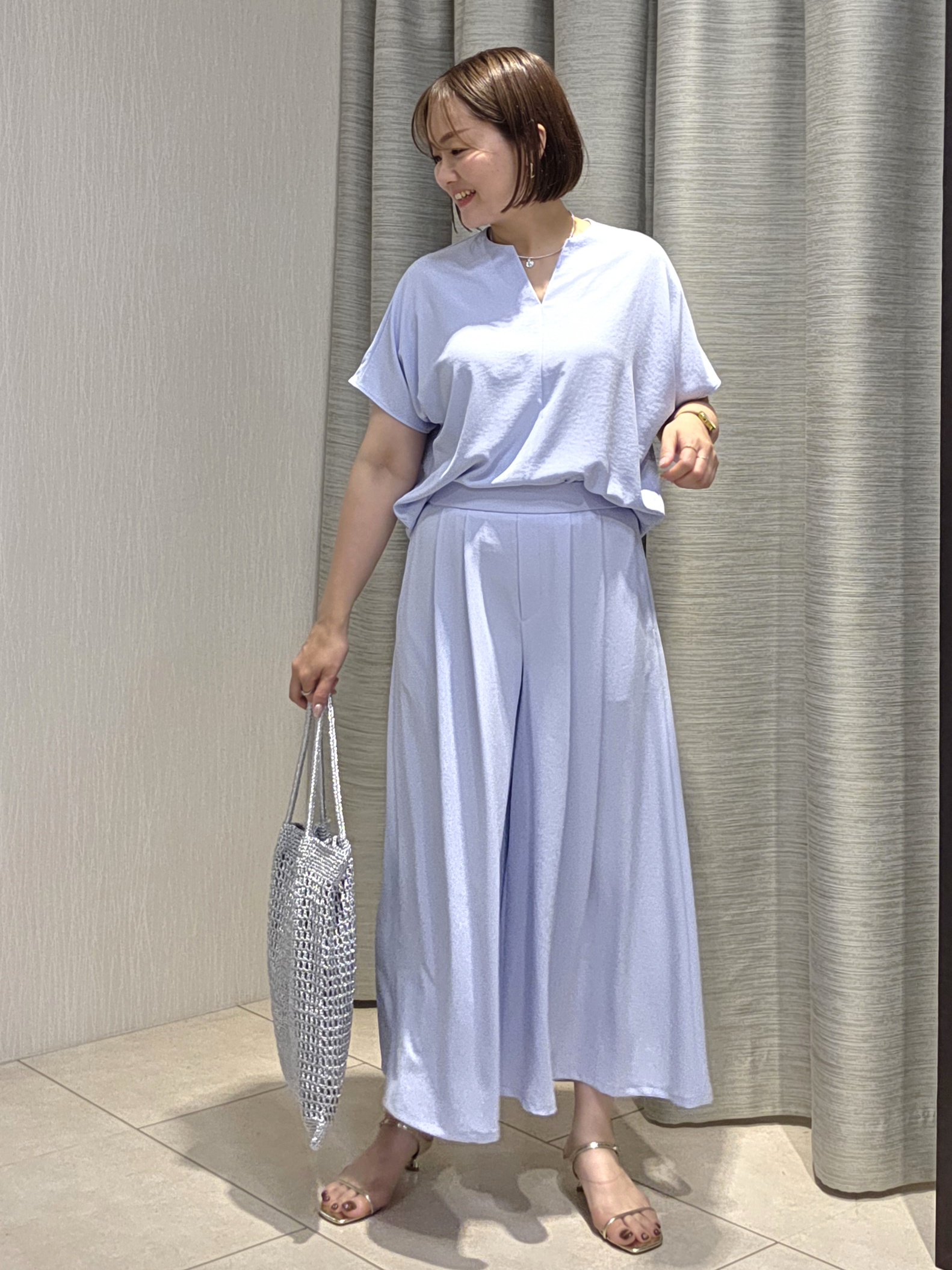 naokoさんの「UNTITLED｜◆ビーズコイントップ」を使ったコーディネート