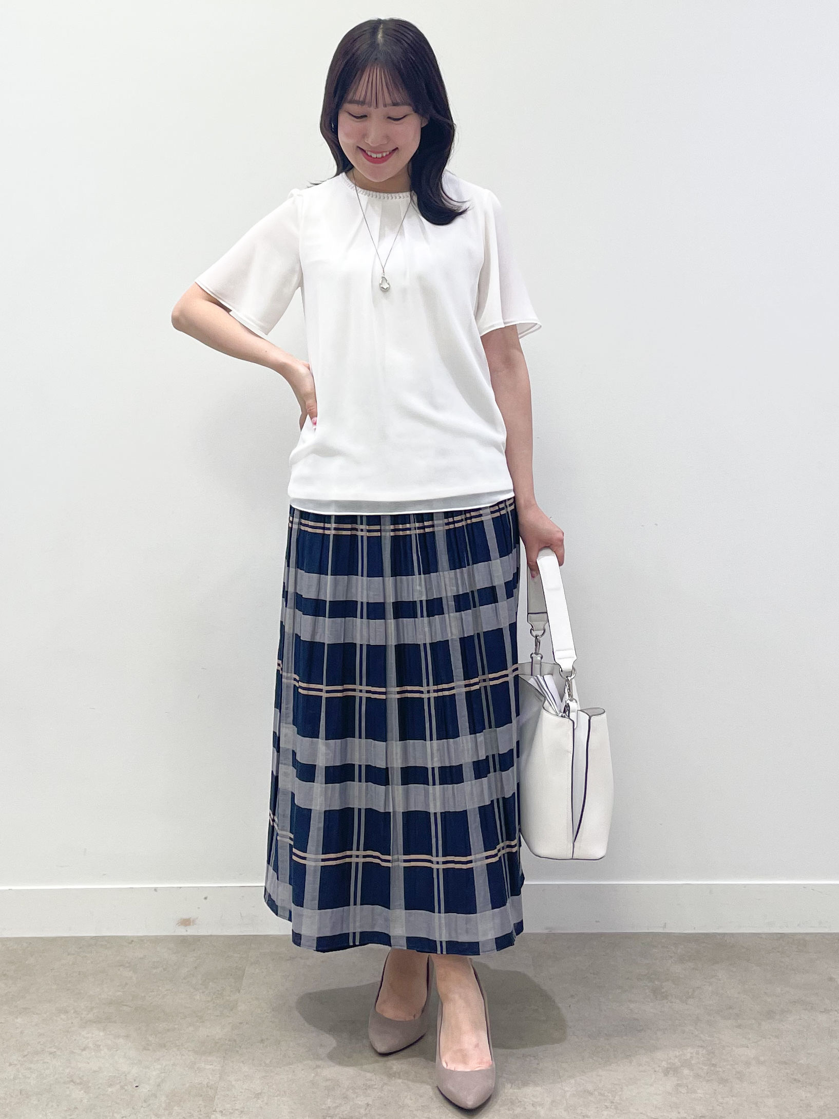 yukariさんの「Reflect｜【手洗い可】レースデザインニットカーディガン」を使ったコーディネート