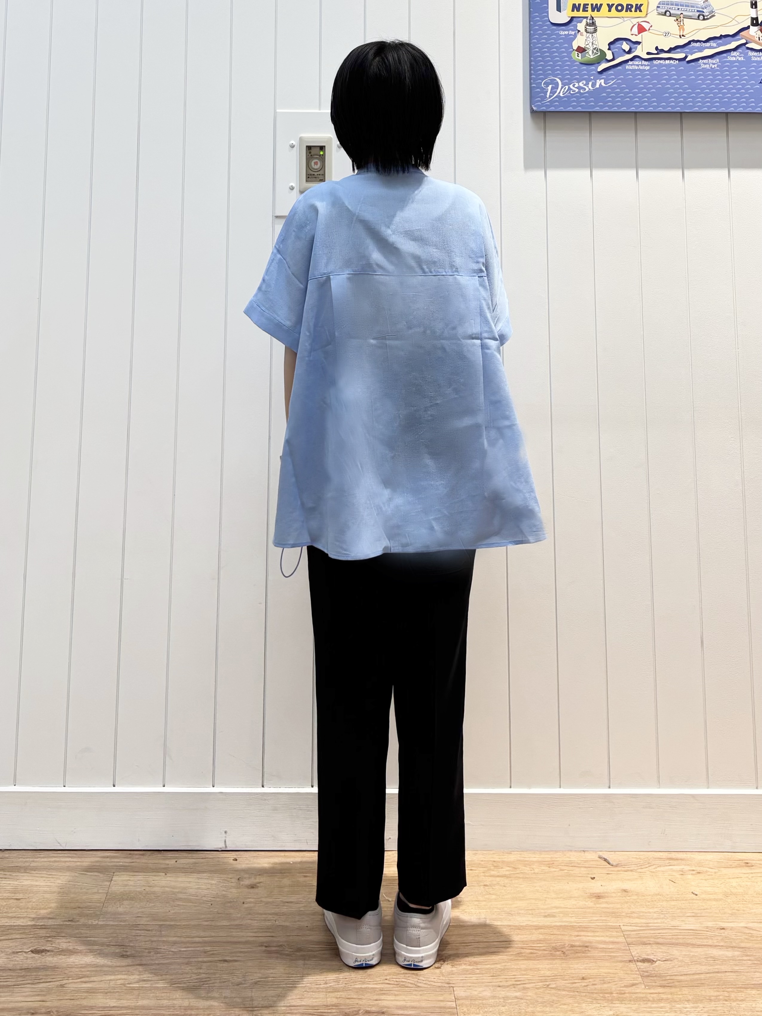 OKADAさんの「Dessin｜【高通気/セットアップ可】ドロストシャツ」を使ったコーディネート