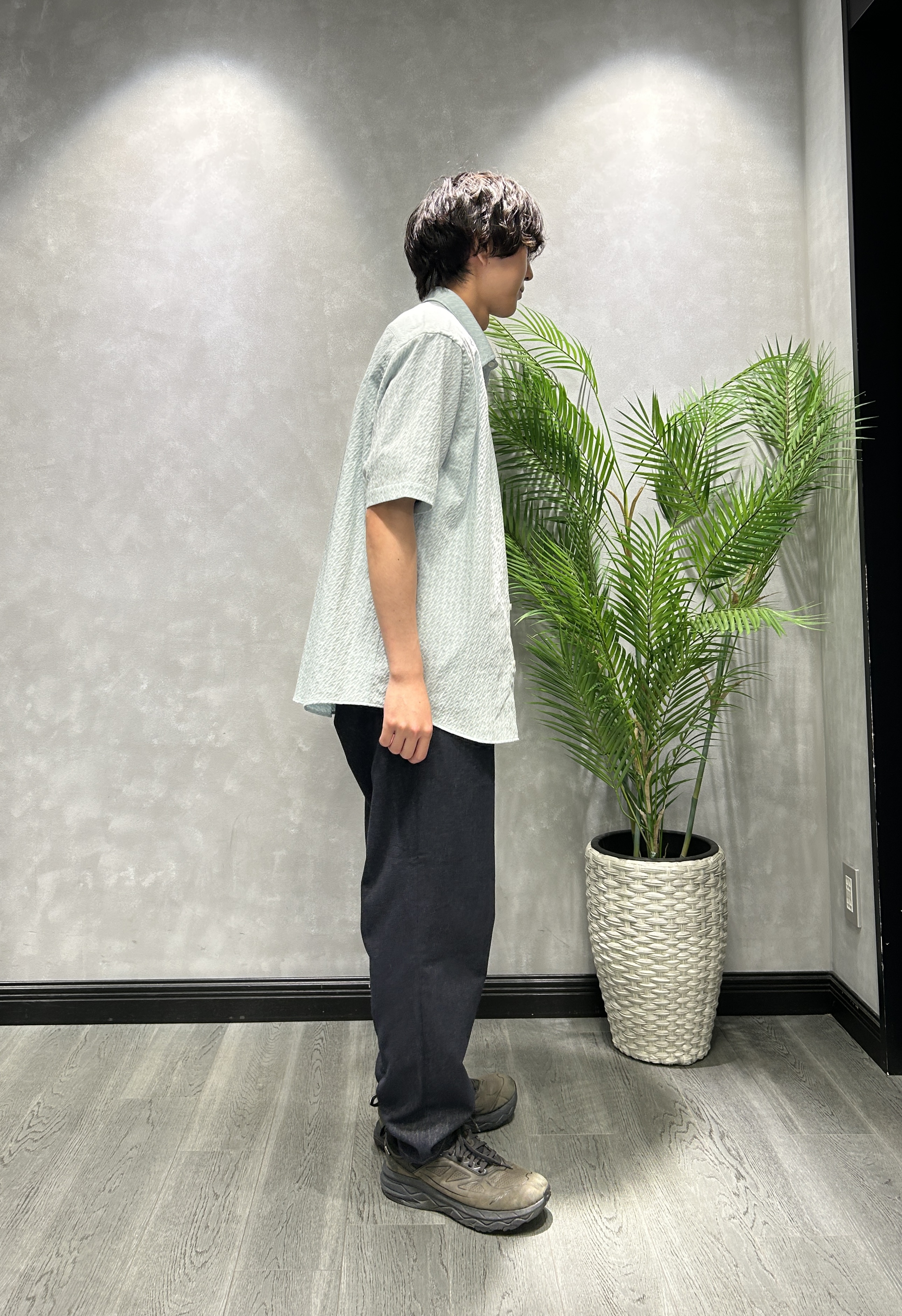 ruiさんの「TAKEO KIKUCHI｜播州織り 千鳥 半袖シャツ」を使ったコーディネート