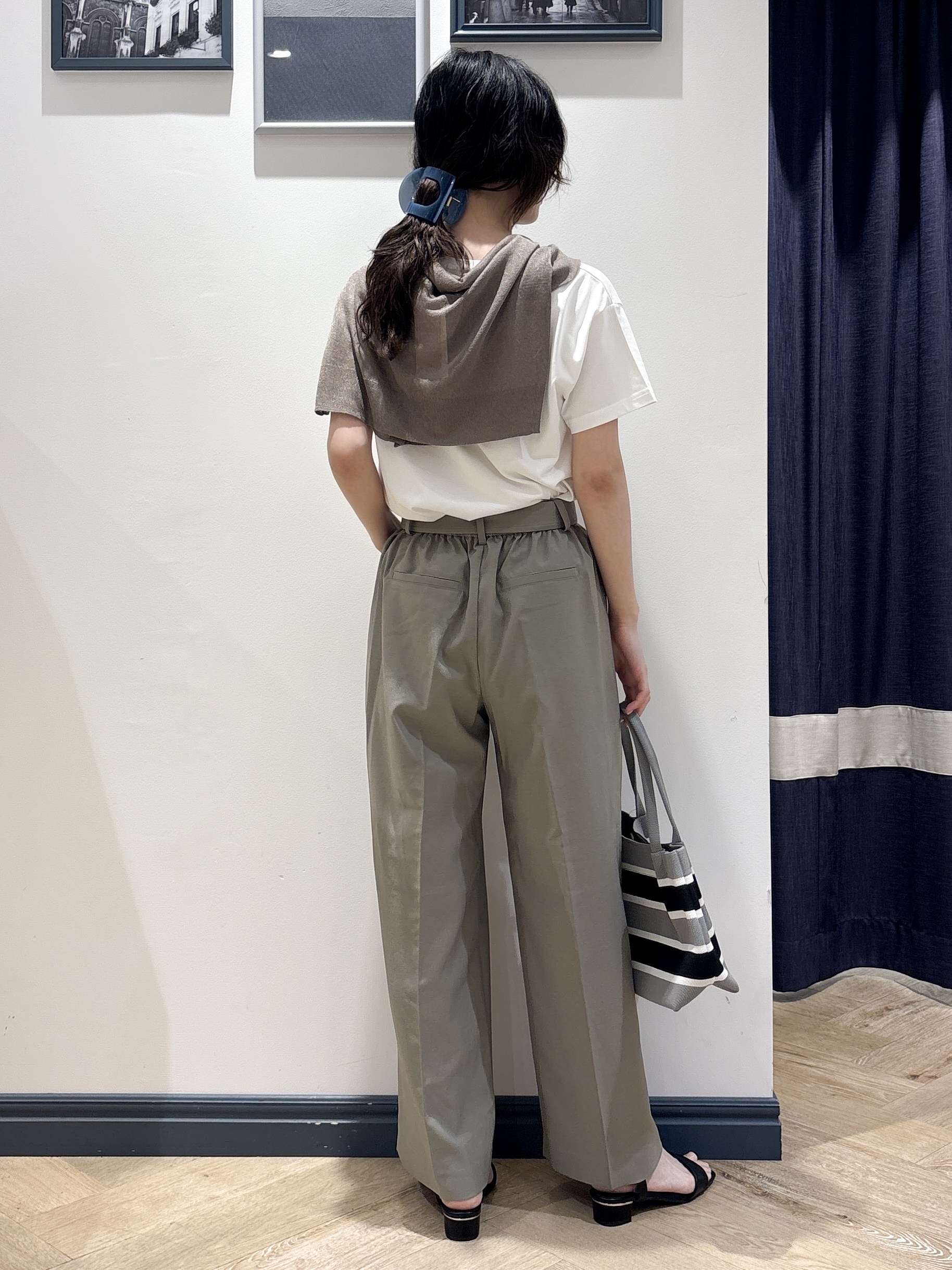 ayakaさんの「grove｜高評価！【洗える/名品】大人の透け感、シアーカーディガン」を使ったコーディネート