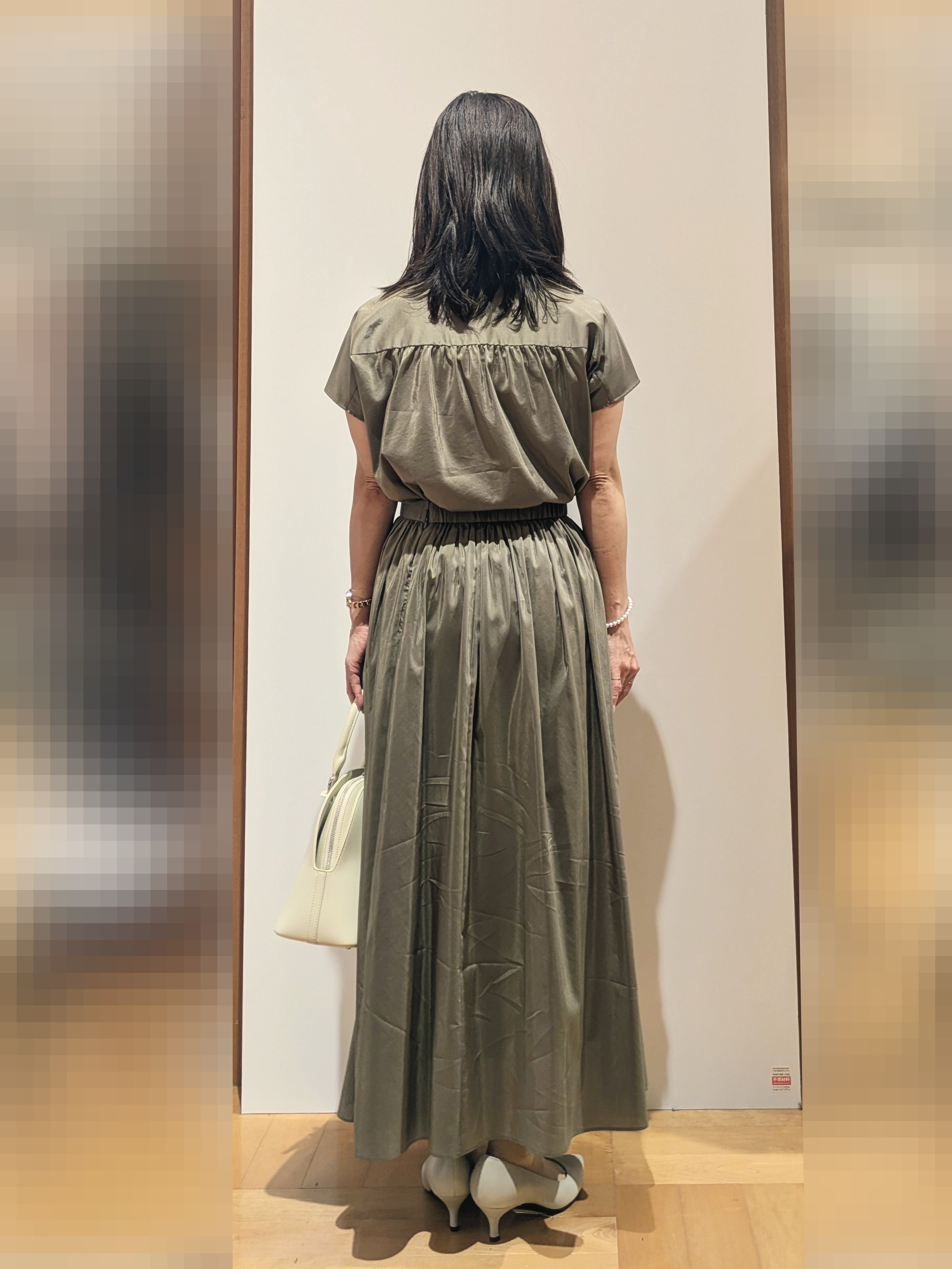 laverさんの「UNTITLED｜【セットアップ可/軽量/清涼感】ローンギャザーブラウス」を使ったコーディネート