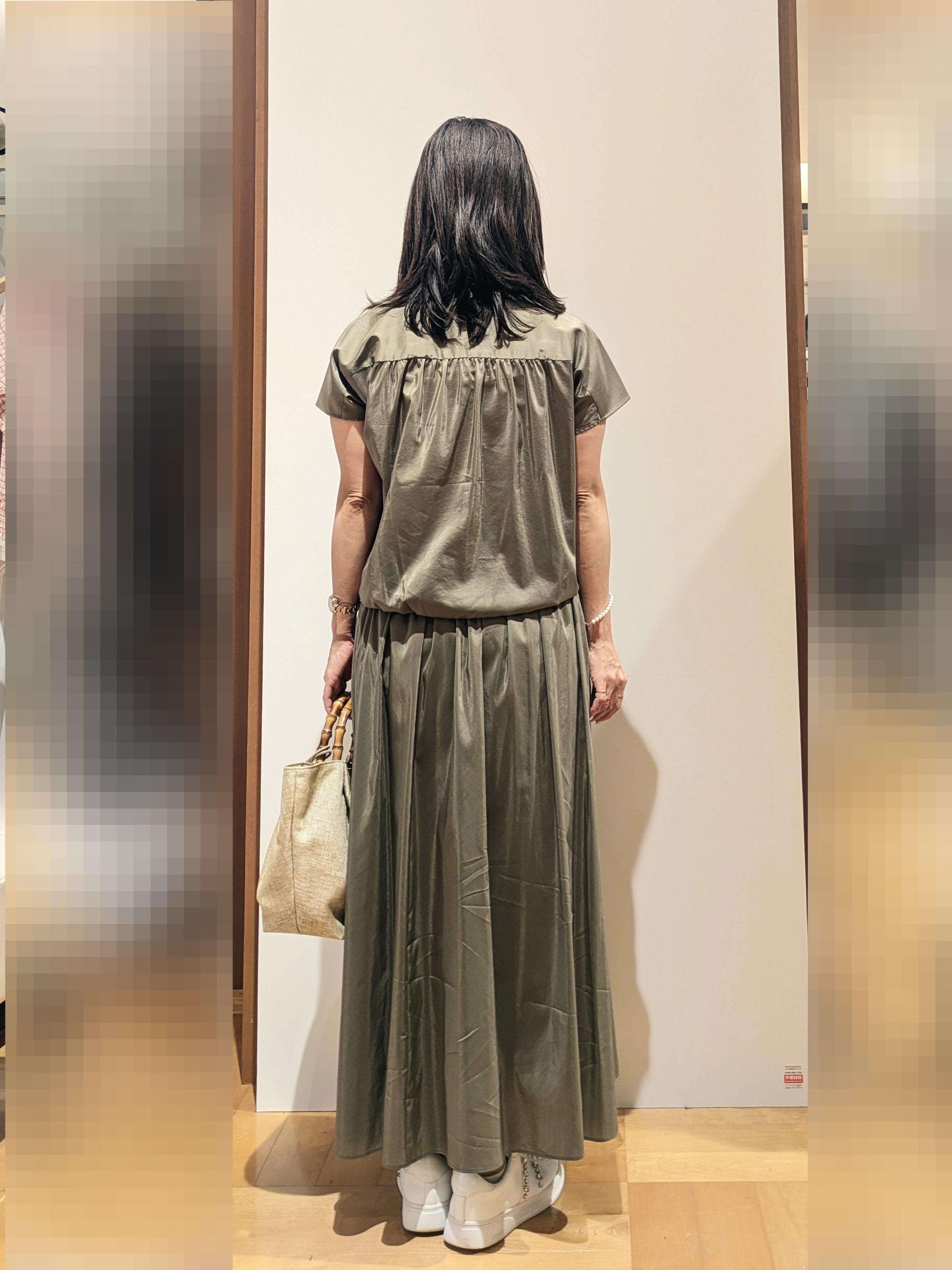 laverさんの「UNTITLED｜【セットアップ可/軽量/清涼感】ローンギャザーブラウス」を使ったコーディネート