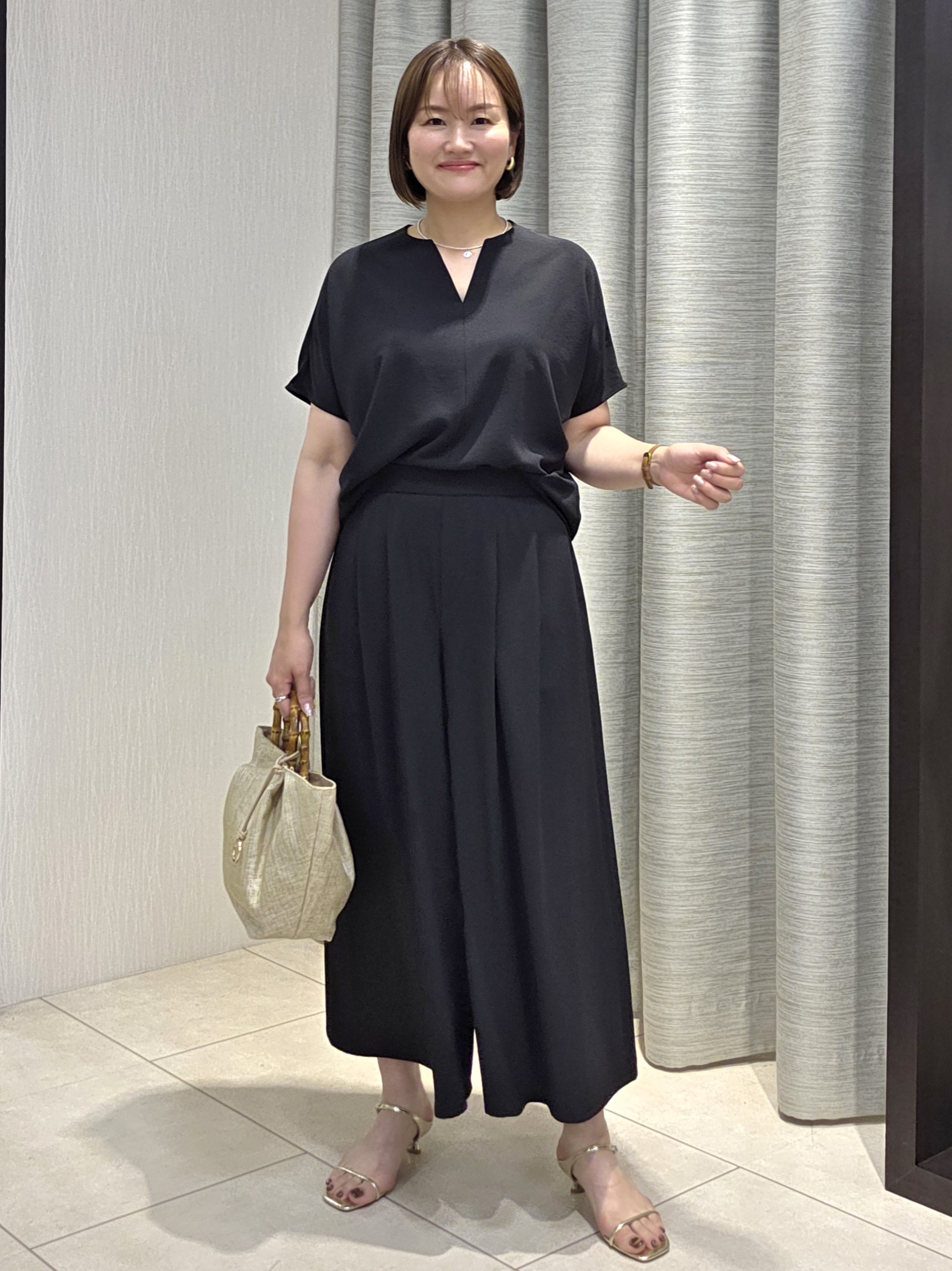 naokoさんの「UNTITLED｜◆ビーズコイントップ」を使ったコーディネート