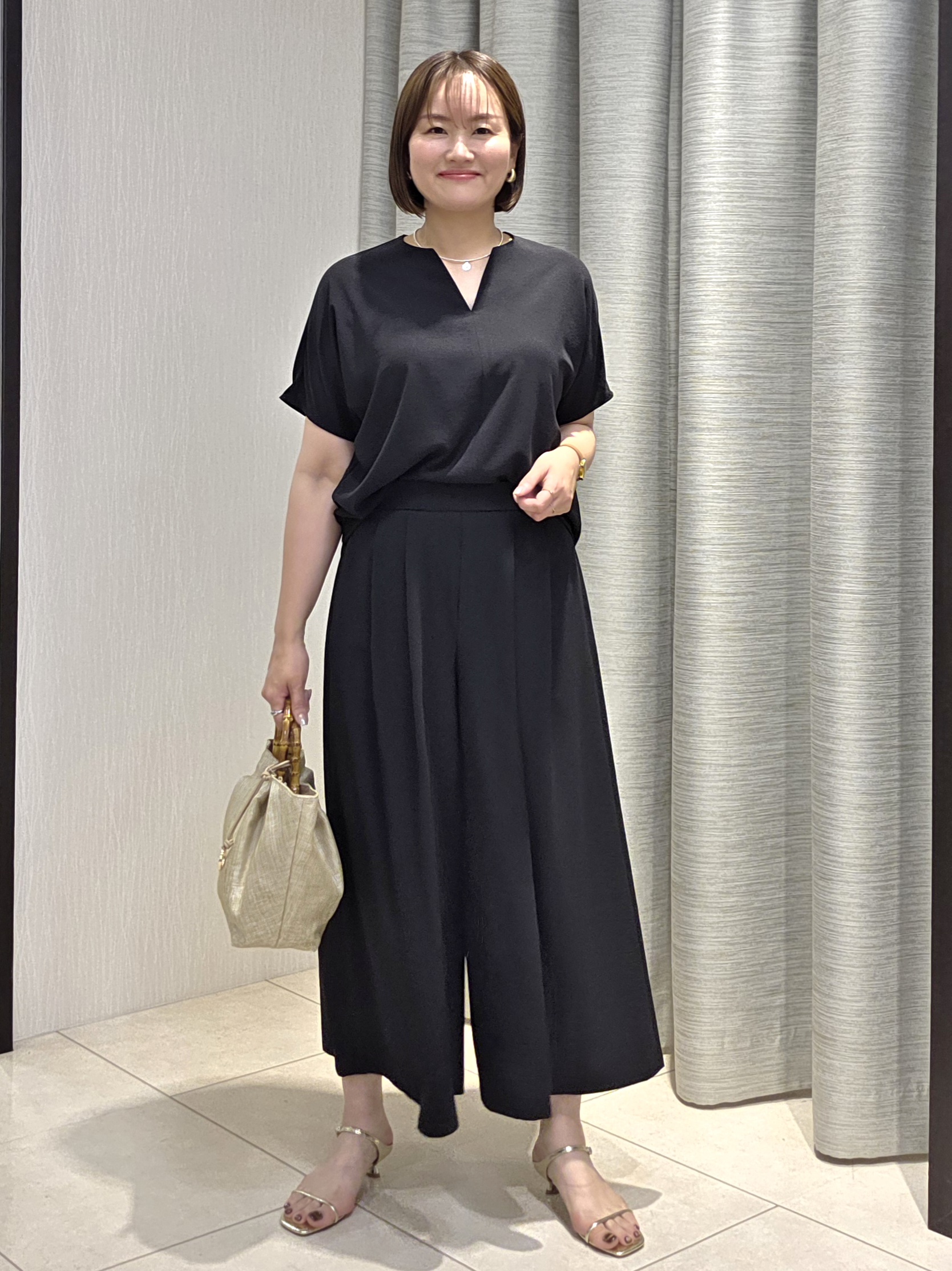 naokoさんの「UNTITLED｜◆ビーズコイントップ」を使ったコーディネート