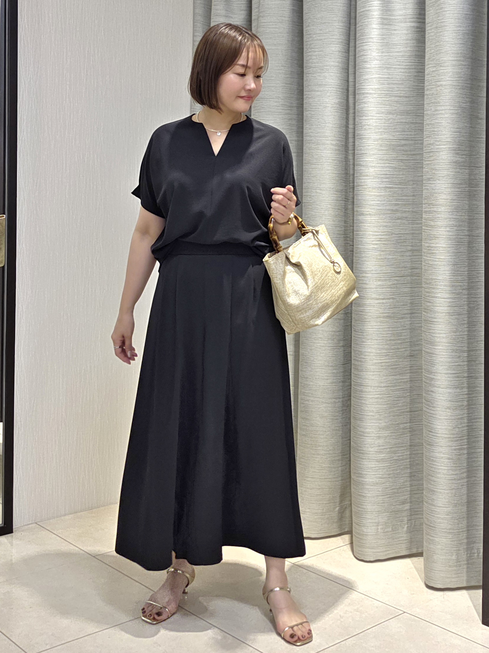naokoさんの「UNTITLED｜◆ビーズコイントップ」を使ったコーディネート