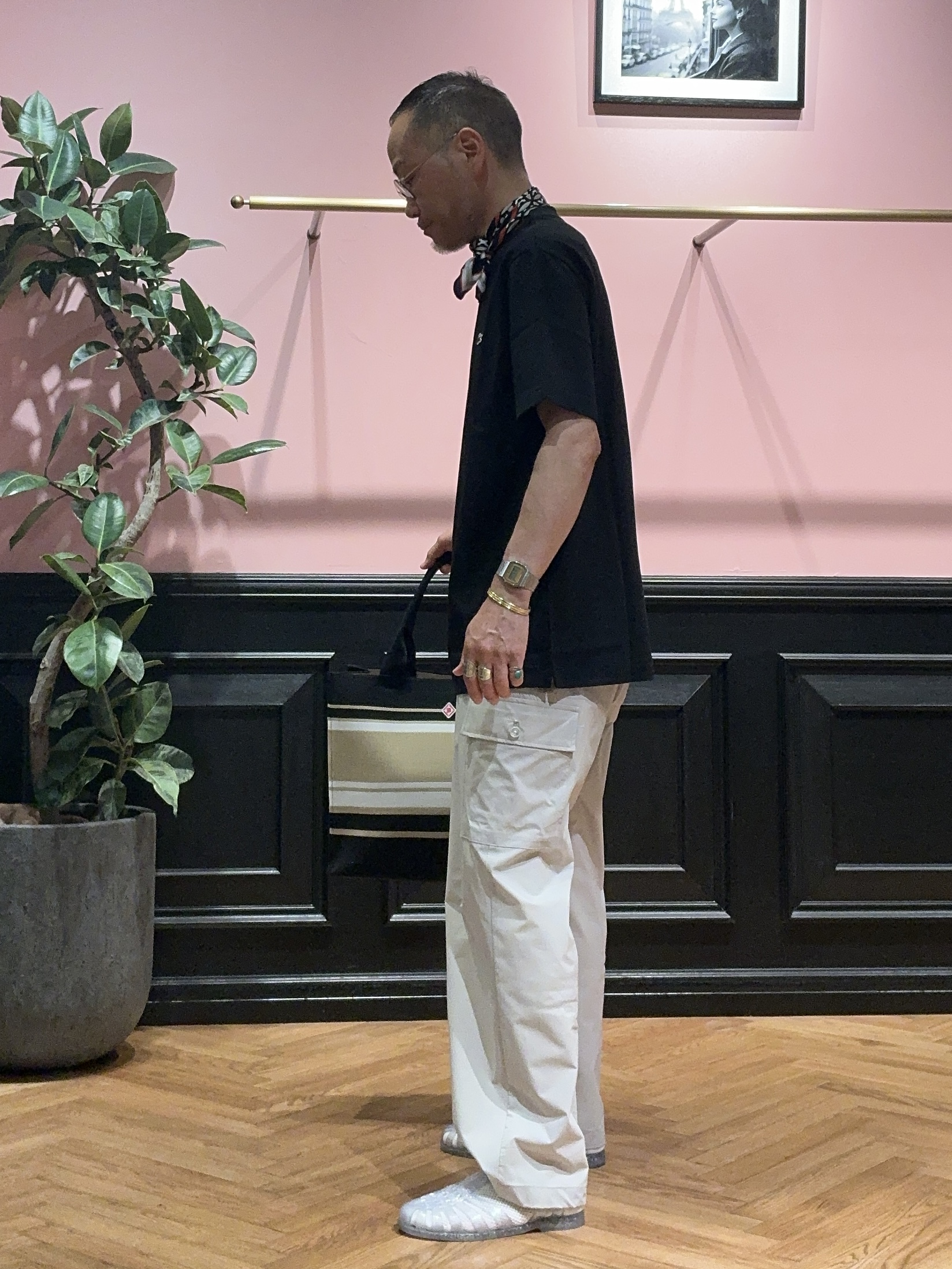 torigoeさんの「DRESSTERIOR｜◆【セットアップ可/ウォッシャブル】SOLOTEX ストレッチパンツ」を使ったコーディネート