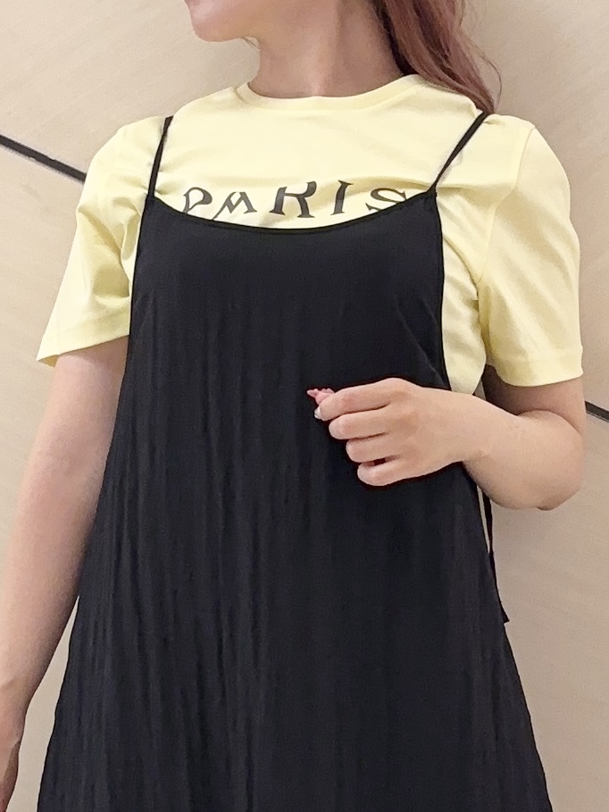 Rinaさんの「DRESSTERIOR｜【接触冷感／抗菌防臭／消臭】アイスクリアコットン PARIS Tシャツ」を使ったコーディネート