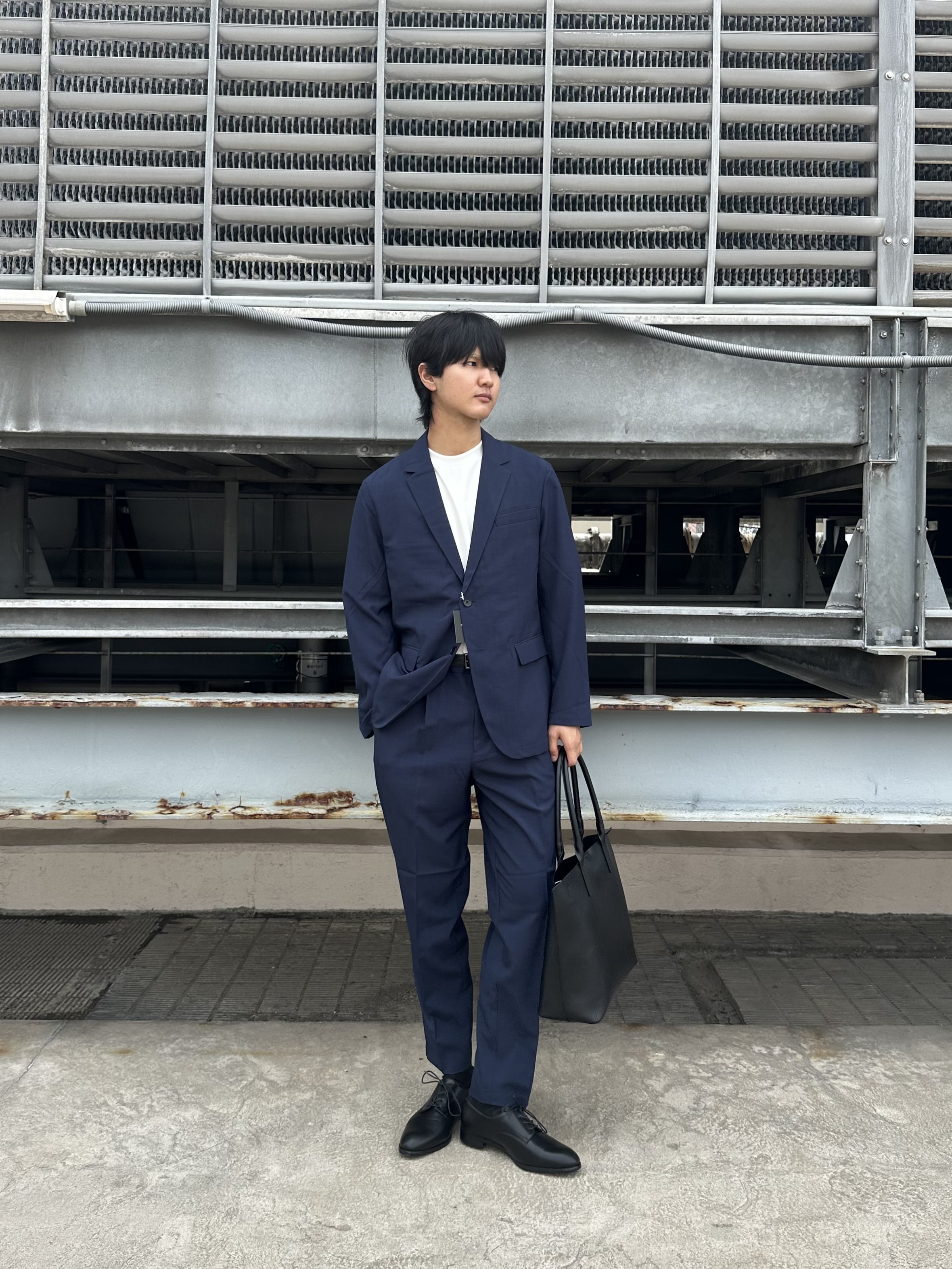 KOHEIさんの「tk.TAKEO KIKUCHI｜【昨年ランキング1位！】AIRY DRY アソートセットアップ/上下2点セット/吸水速乾/UVカット」を使ったコーディネート