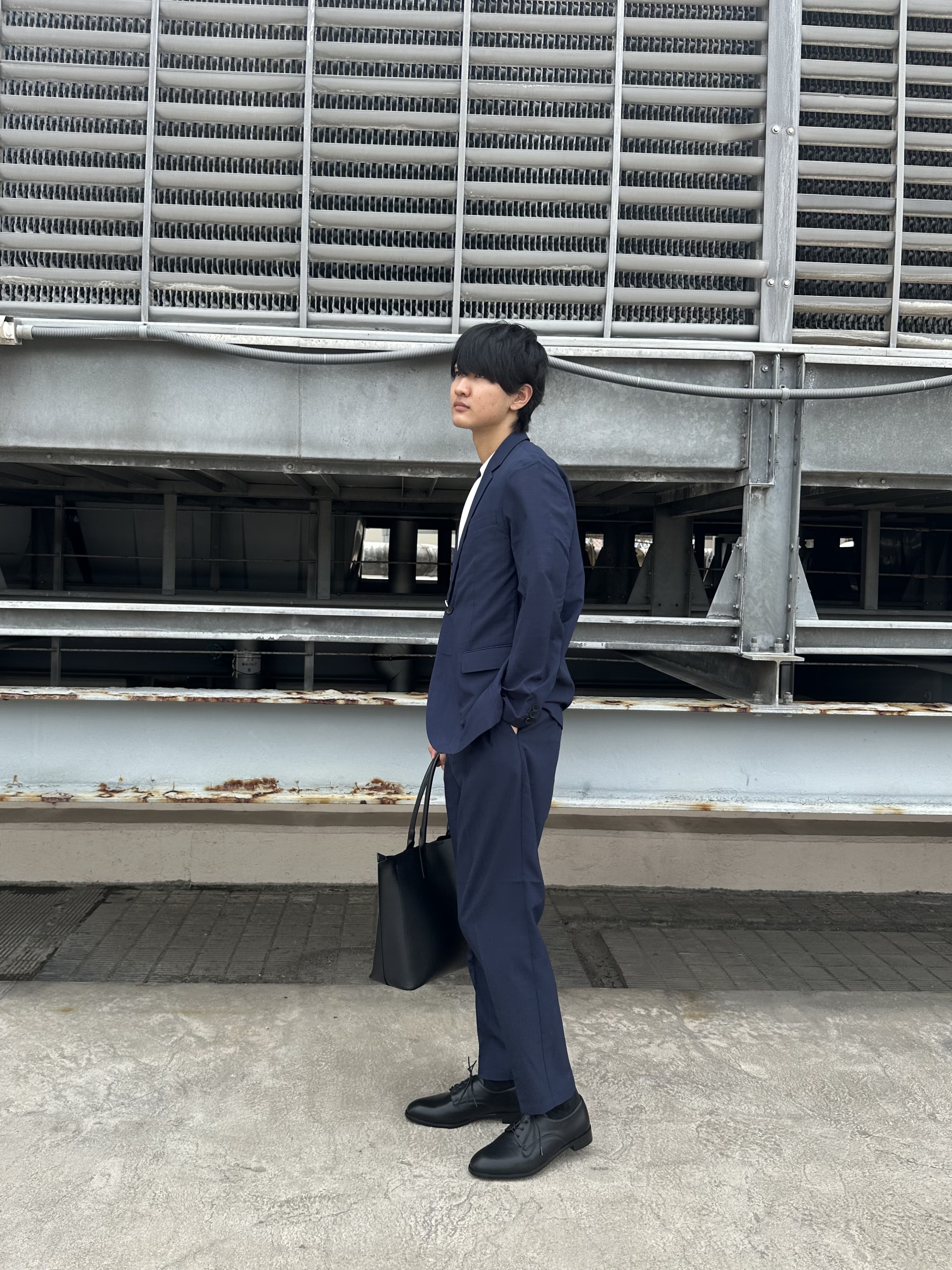 KOHEIさんの「tk.TAKEO KIKUCHI｜【昨年ランキング1位！】AIRY DRY アソートセットアップ/上下2点セット/吸水速乾/UVカット」を使ったコーディネート